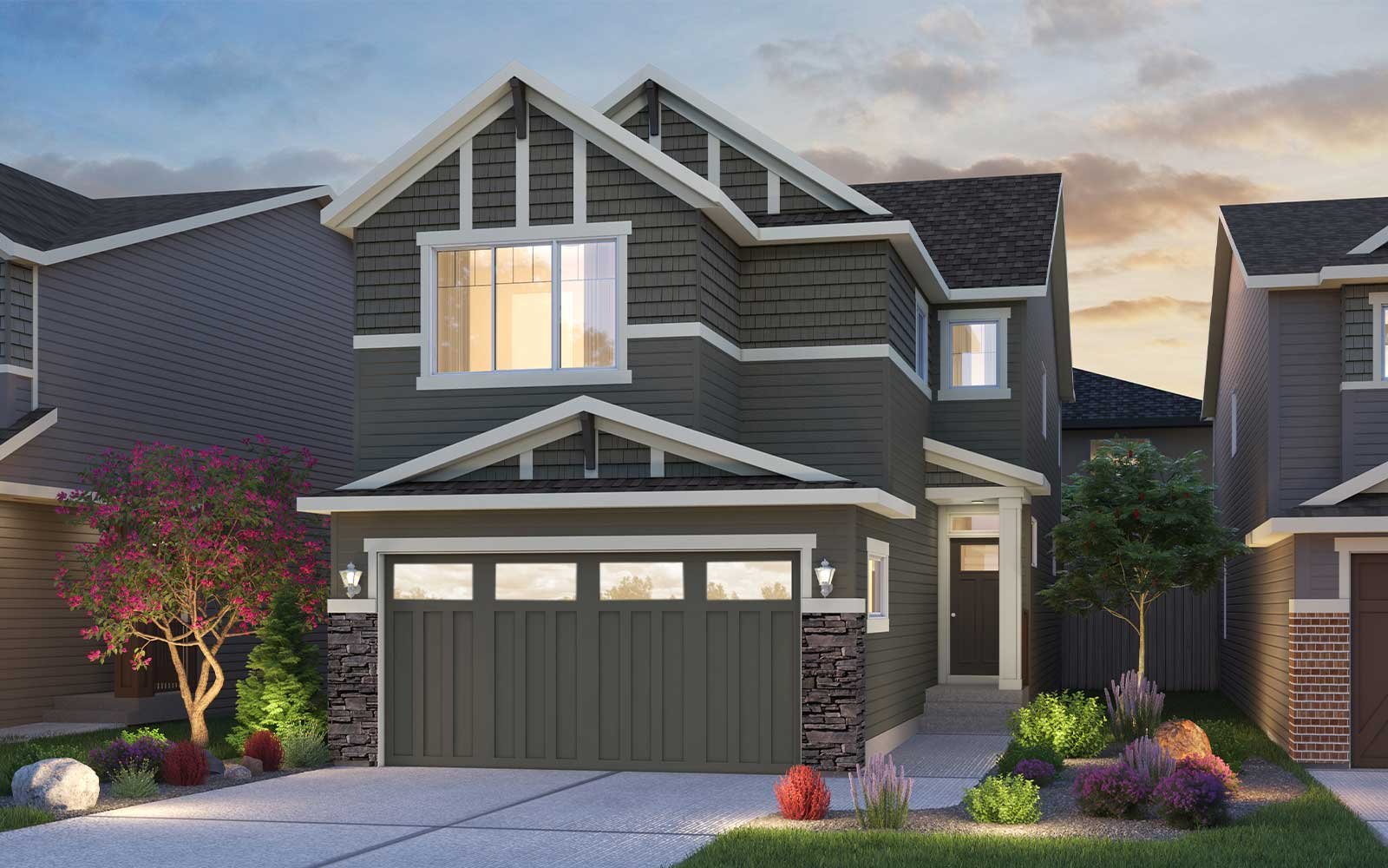 Columbia 2 - 24 - Arts and Crafts Columbia 2 - 24 Arts and Crafts rendering for Creekstone by Brookfield Residential in Calgary