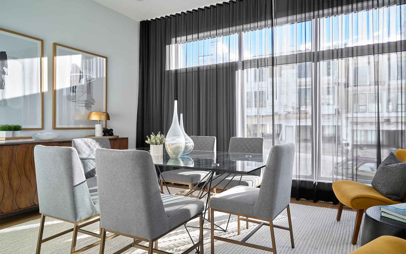 A photo of the dining area of the Griffith model in Crown Park by Brookfield Residential