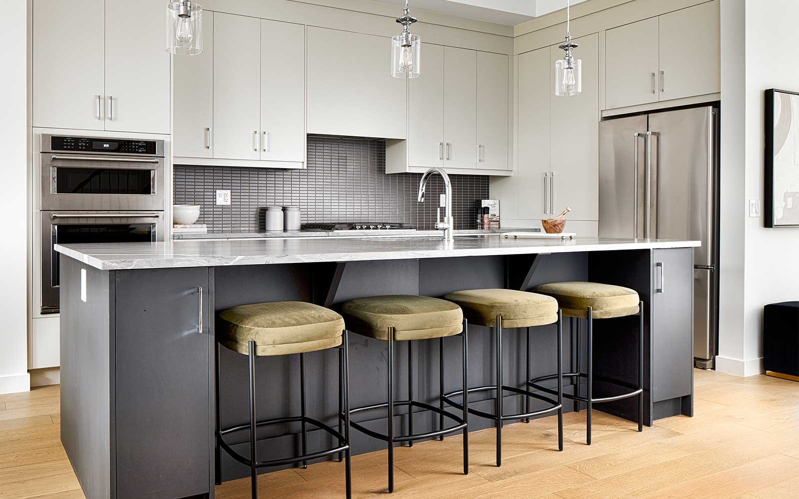 A photo of the kitchen of the Griffith model in Crown Park by Brookfield Residential
