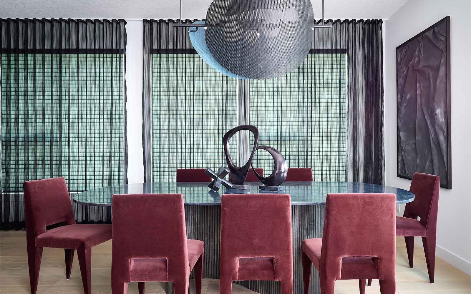 Photo of the dining area of the Rouge show home in Crown Park by Brookfield Residential