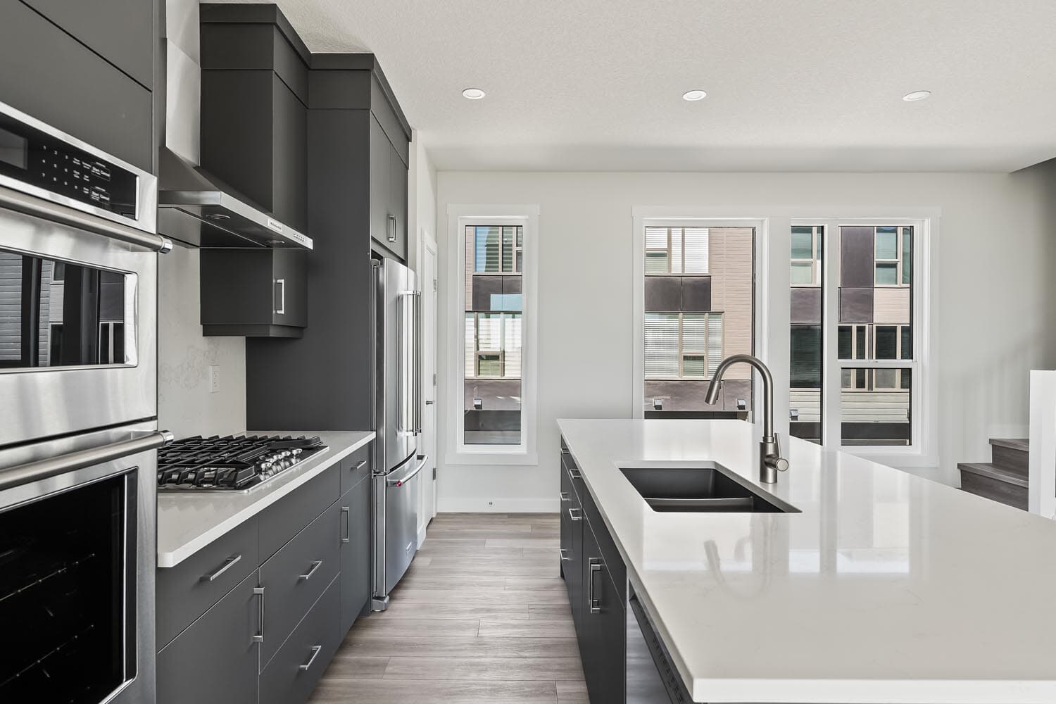 Photo of the quick possession townhome at 423 Sovereign Common SW in Crown Park by Brookfield Residential