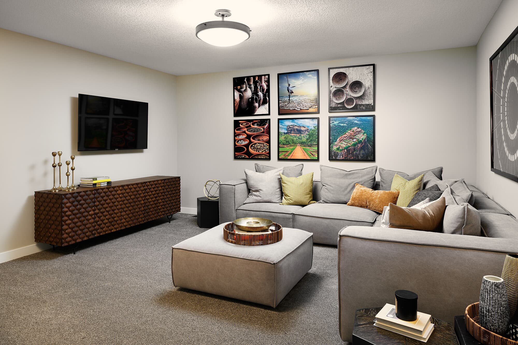 Bonus room of the Robson 26 model home by Brookfield Residential