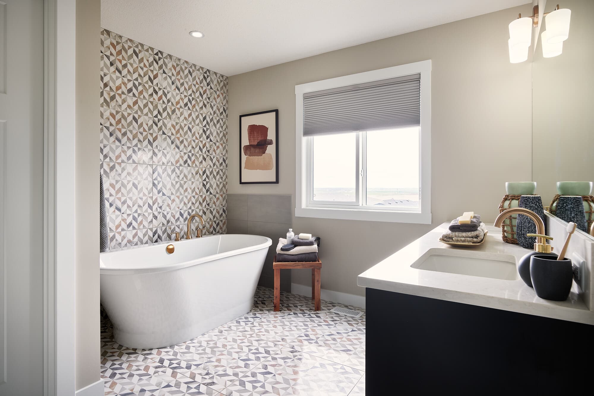 Ensuite of the Robson 26 model home by Brookfield Residential