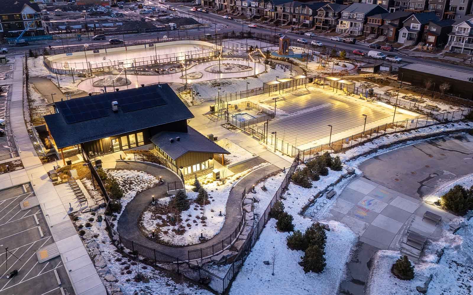 Exterior photo of The Lodge in Rockland Park by Brookfield Residential