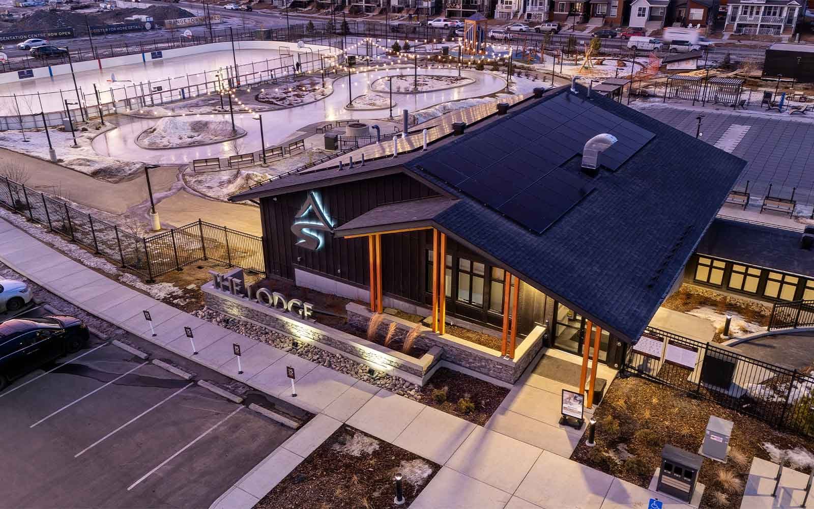 Exterior photo of The Lodge in Rockland Park by Brookfield Residential