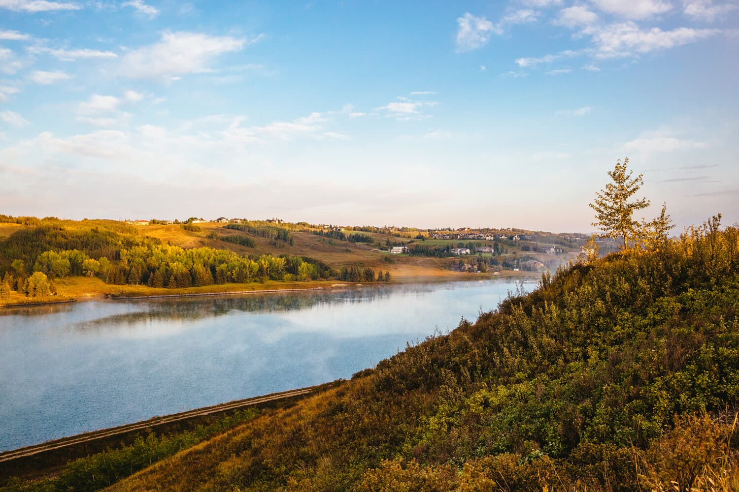 The river located in Rockland Park in Calgary.