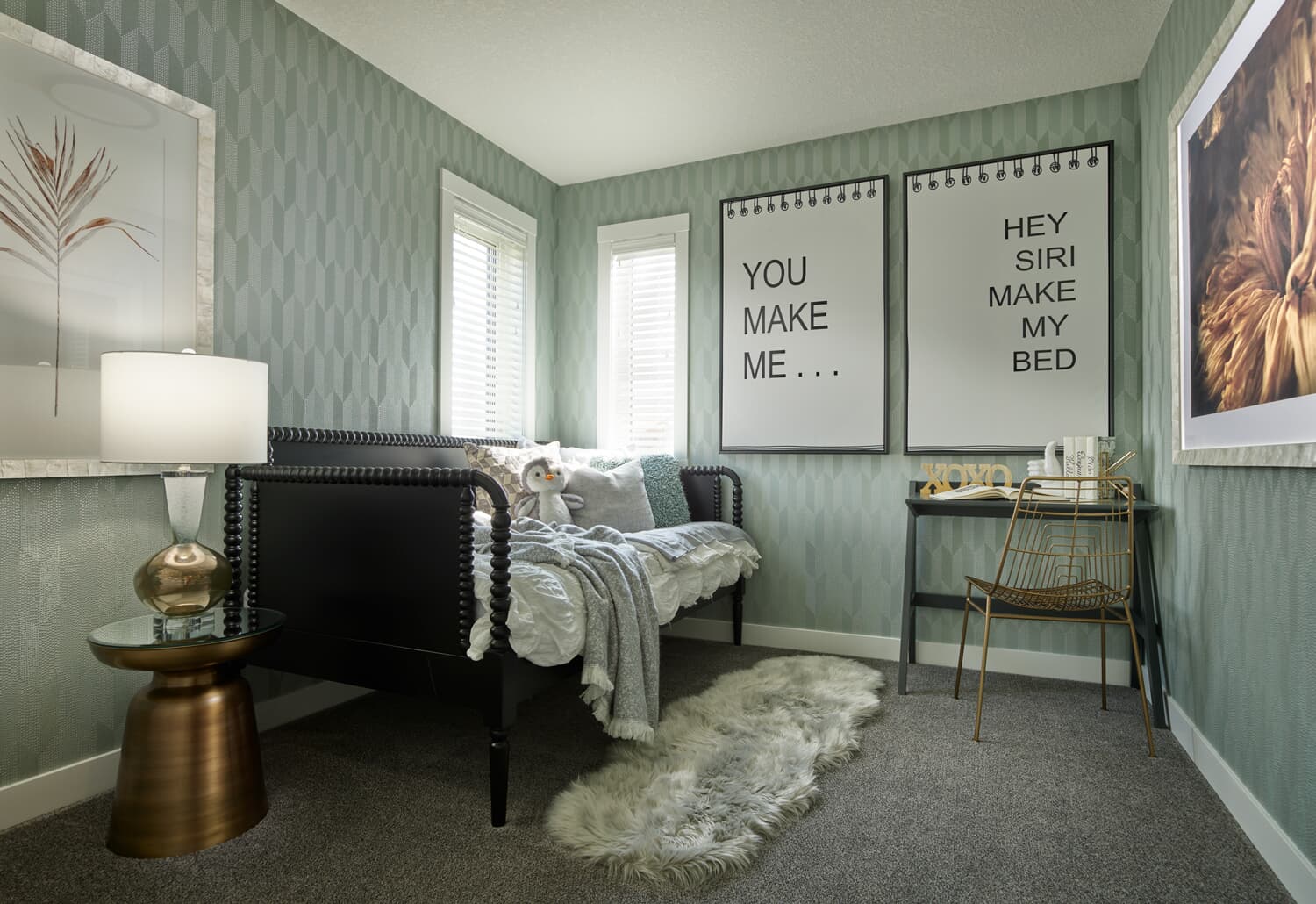 Bedroon of the Hudson 2 showhome in Rockland Park by Brookfield Residential