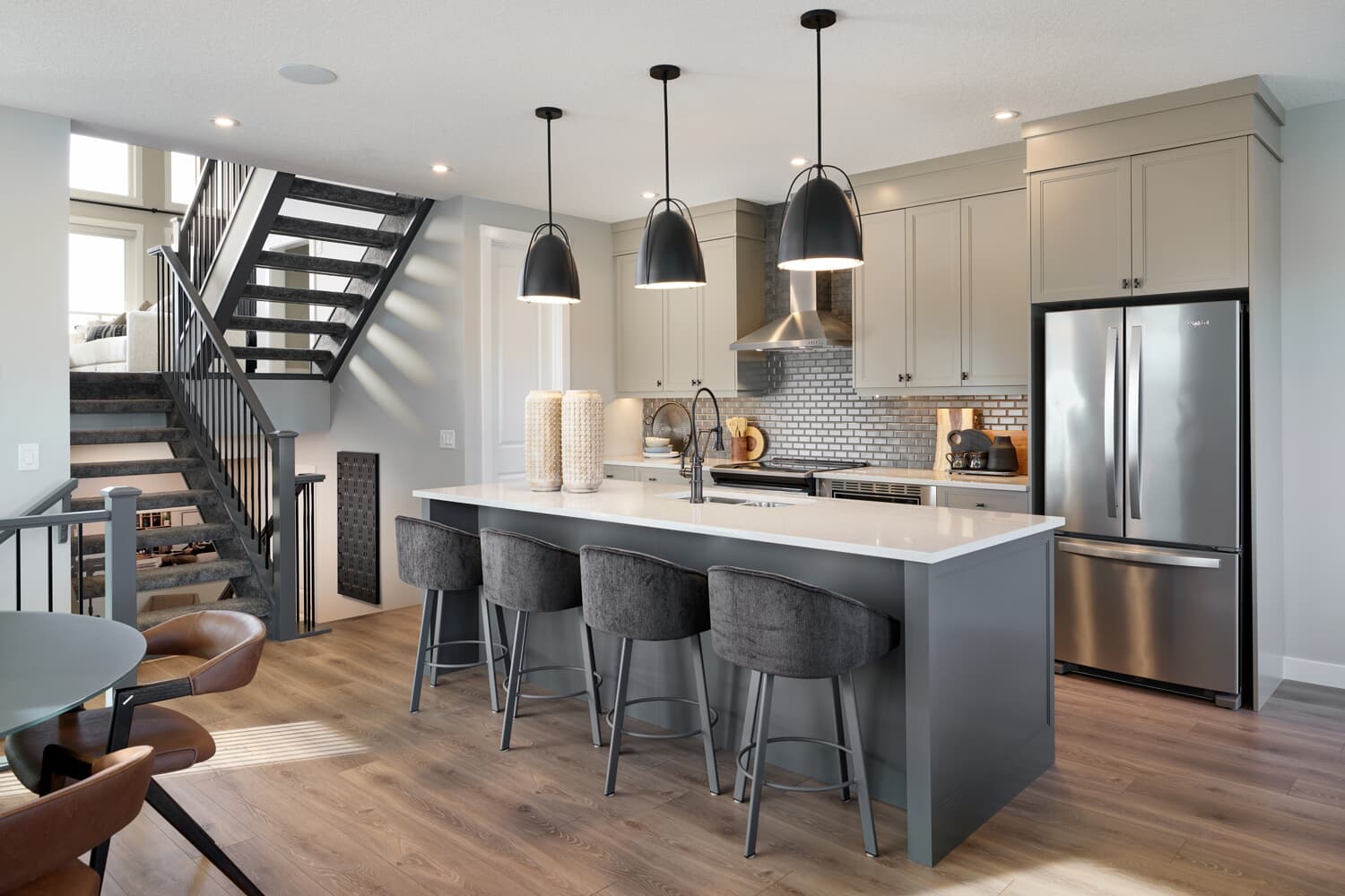 Kitchen of the Hudson 2 showhome in Rockland Park by Brookfield Residential
