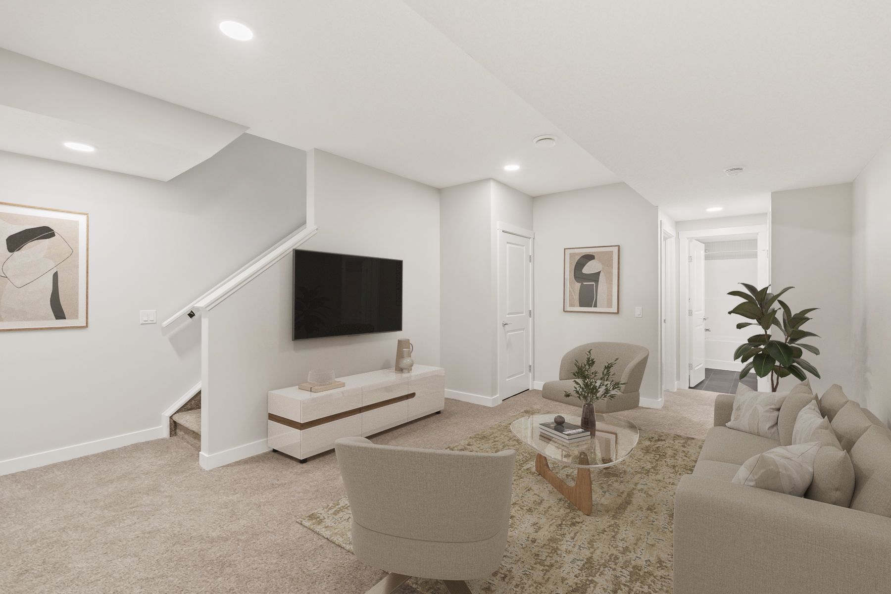 A photo of the duplex quick possession at 129 Setonvista Gate SE in Seton Ridge by Brookfield Residential