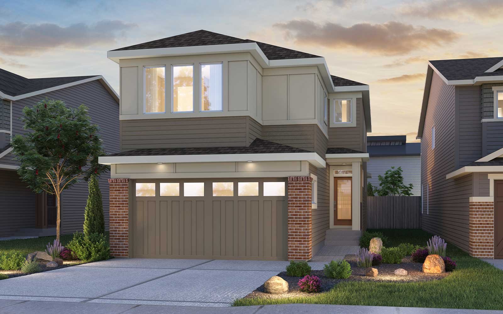 Columbia 2 - 24 Prairie rendering for Creekstone by Brookfield Residential in Calgary