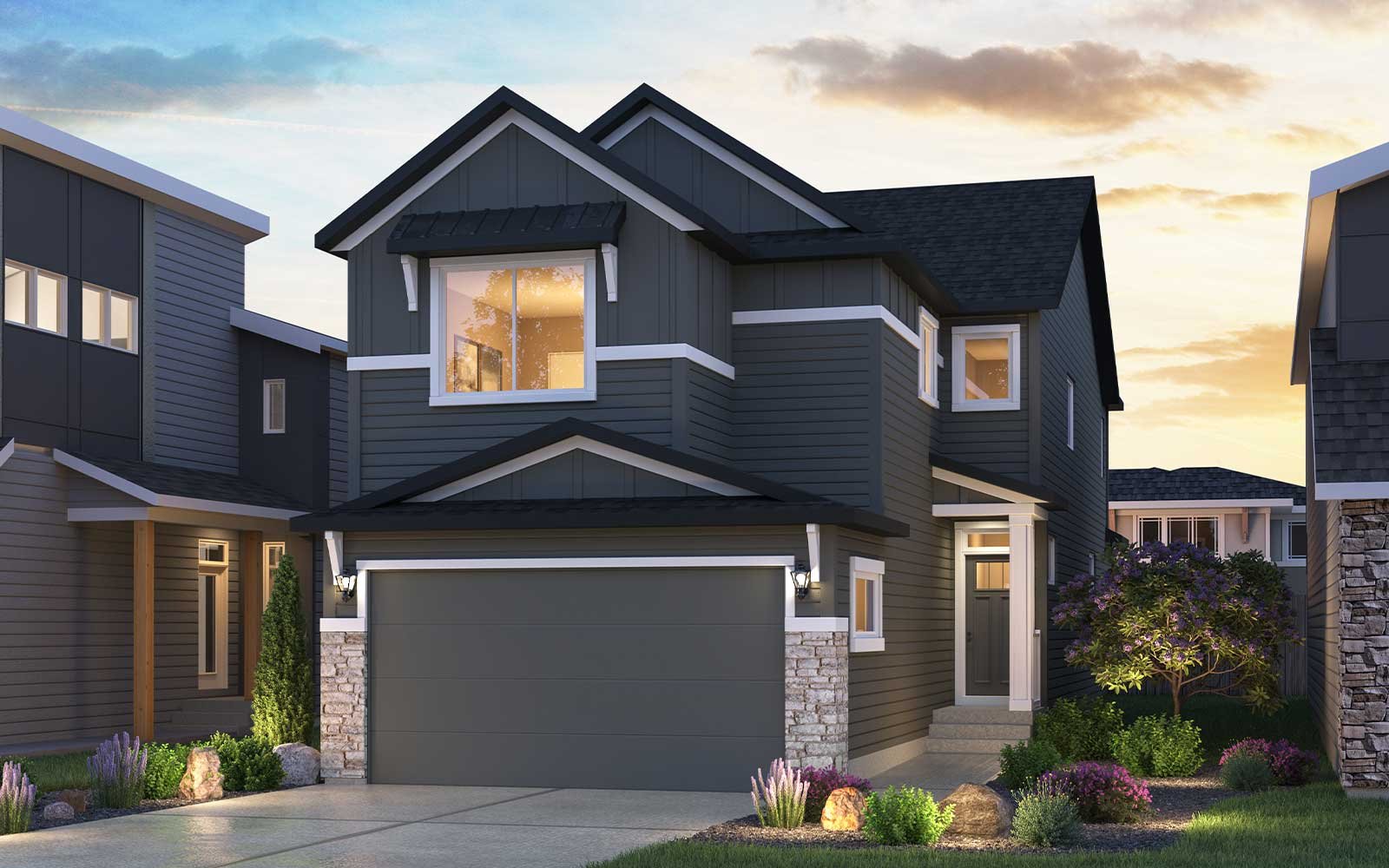 Exterior rendering of the Columbia - 2 - 24 Prairie