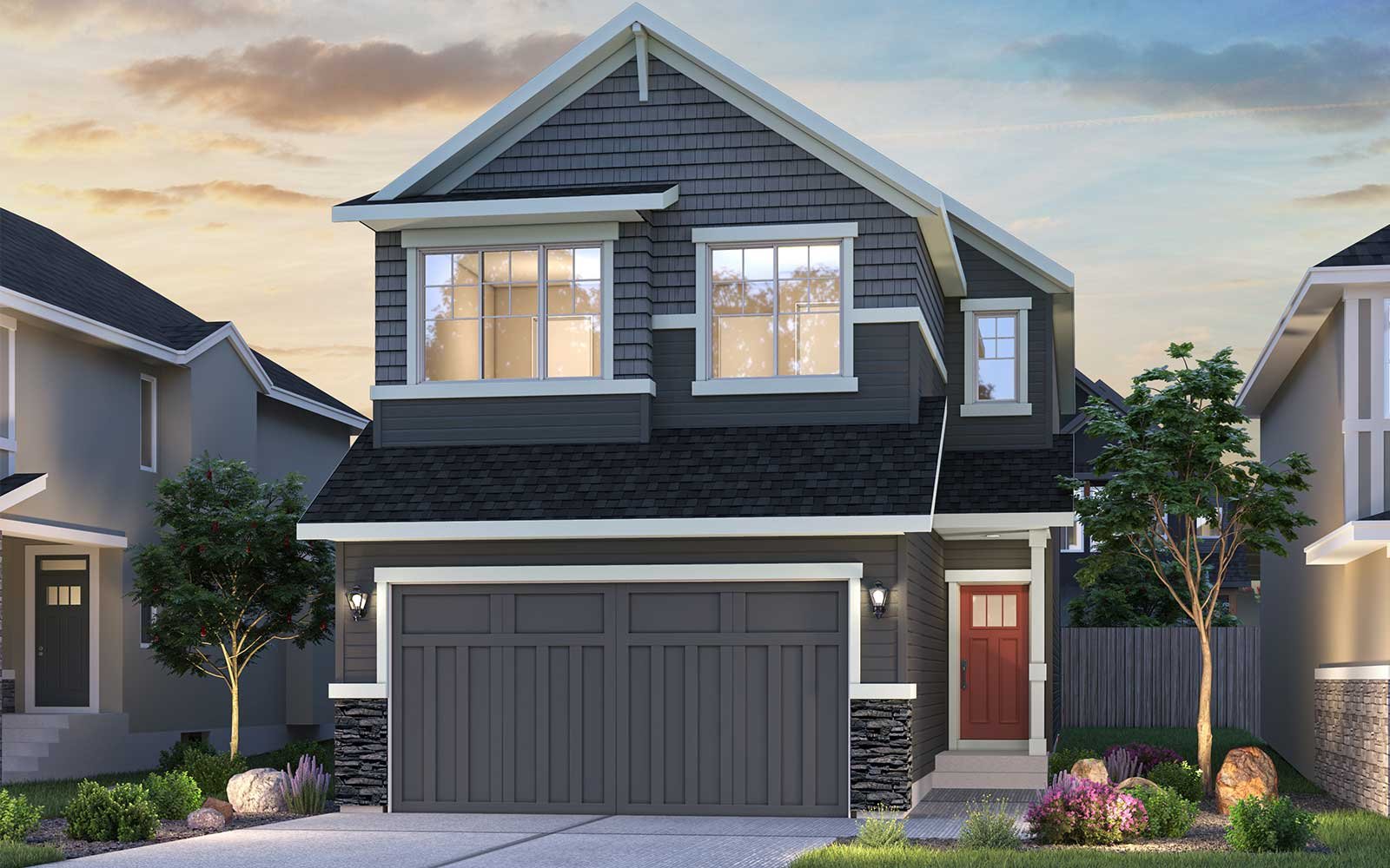 An exterior rendering of the Robson 24 model by Brookfield Residential