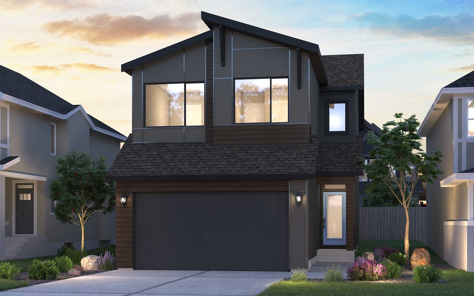 An exterior rendering of the Robson 24 model by Brookfield Residential
