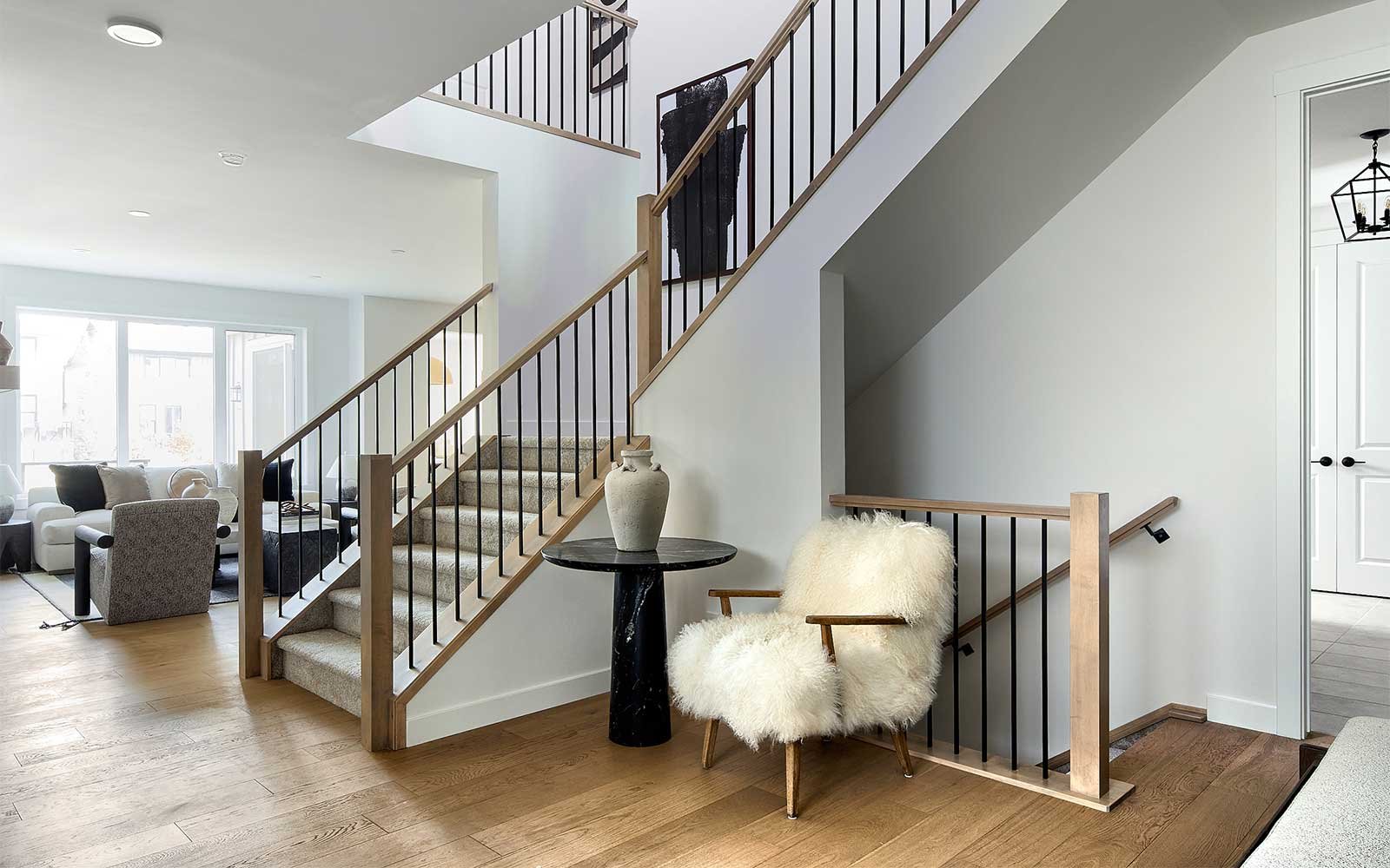 A photo of the foyer of the Matera 36 estate model home by Brookfield Residential