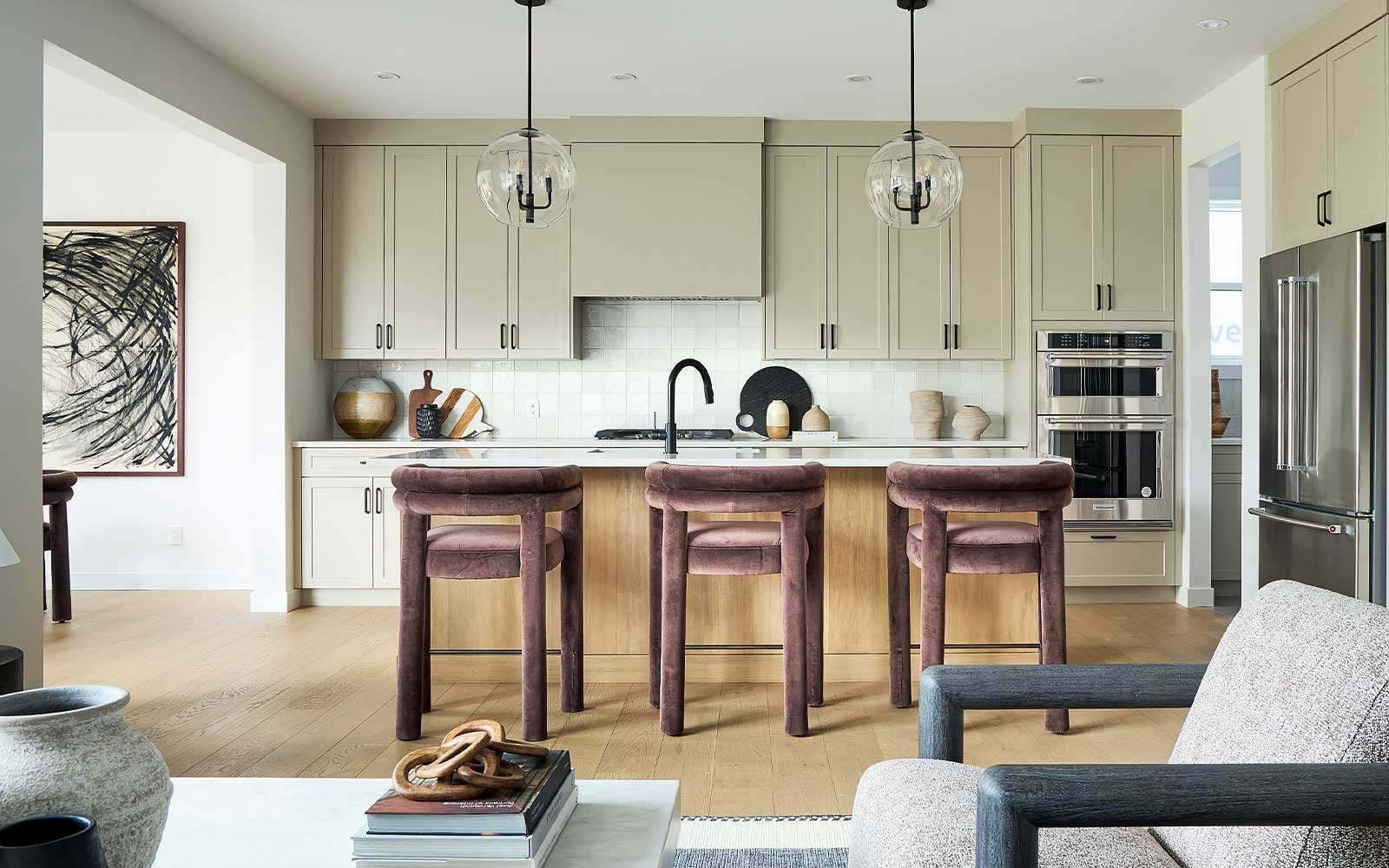 A photo of the kitchen of the Matera 36 estate model home by Brookfield Residential