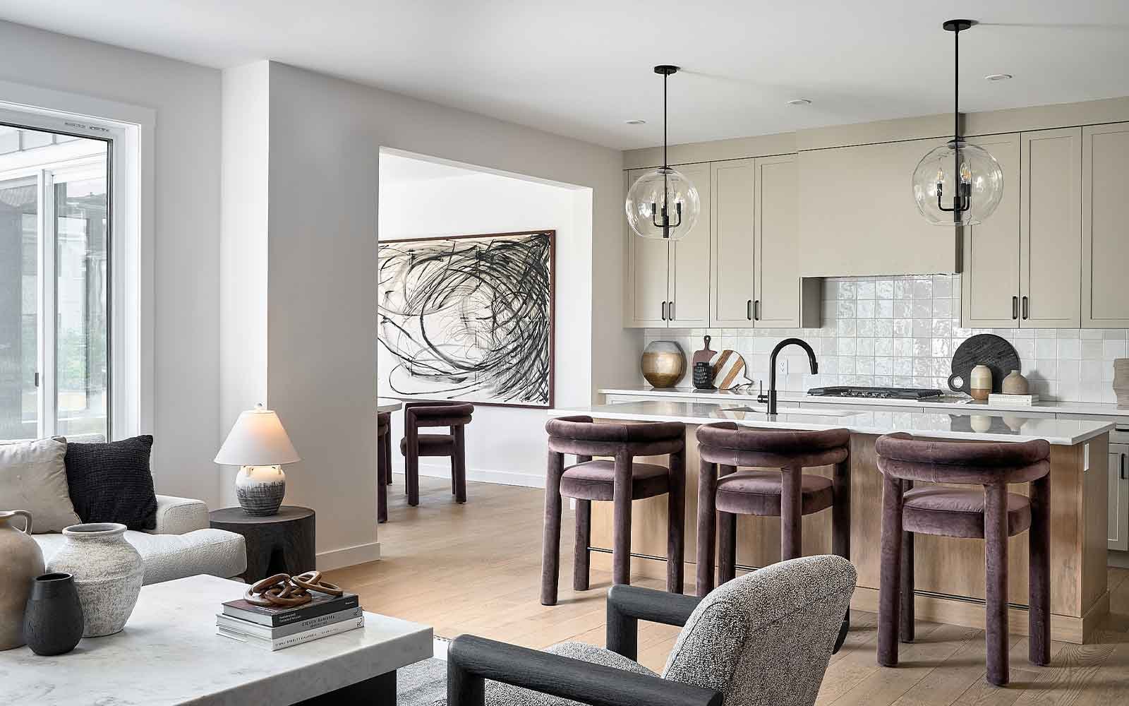A photo of the kitchen of the Matera 36 estate model home by Brookfield Residential