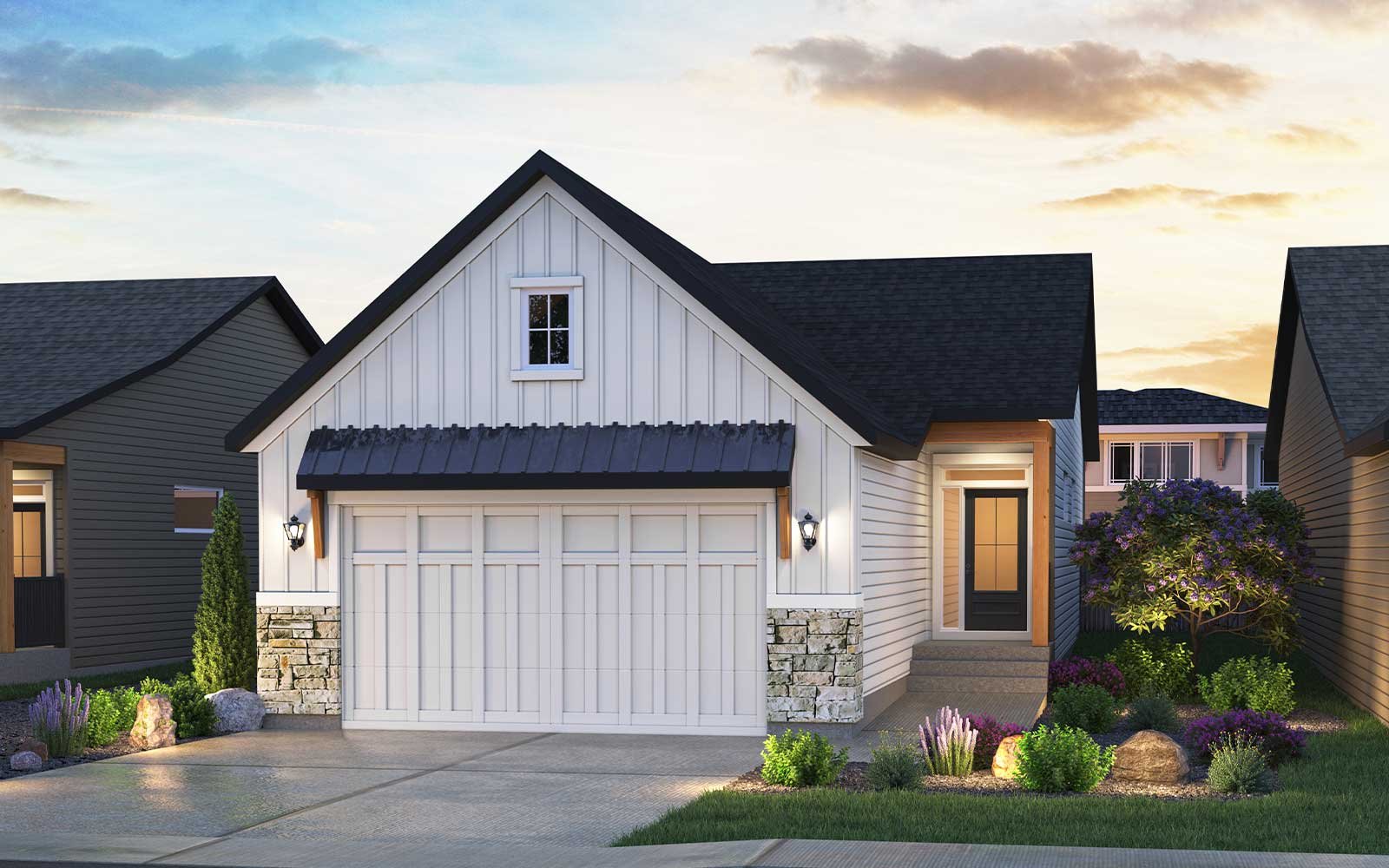 An exterior rendering of the Monaco 28 by Brookfield Residential