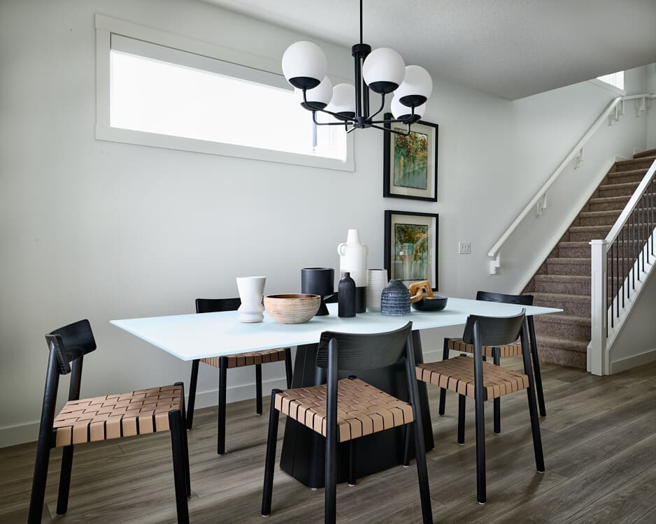 A photo of the dining room of the Oak show home by Brookfield Residential
