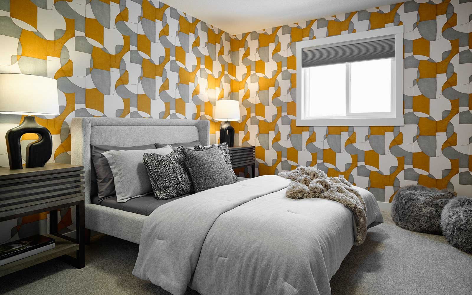 A photo of the secondary bedroom of the Purcell 24 show home in Rockland Park by Brookfield Residential