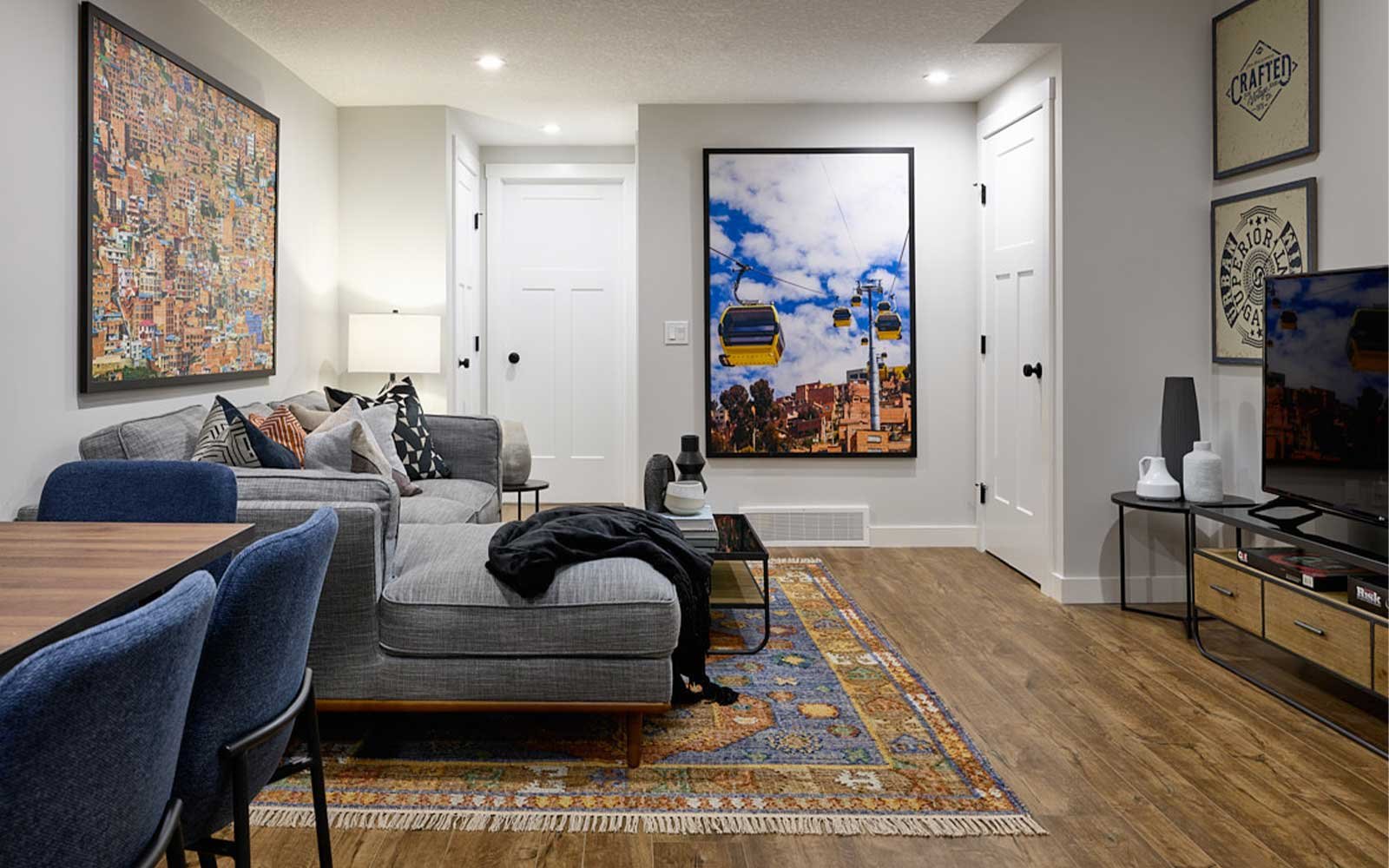 A photo of the basement suite in the Wicklow show home by Brookfield Residential