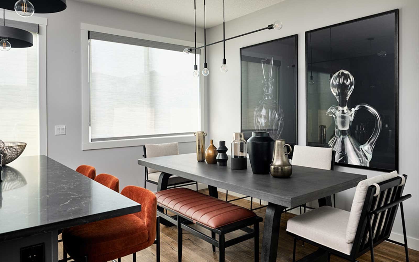 A photo of the dining room in the Wicklow show home by Brookfield Residential
