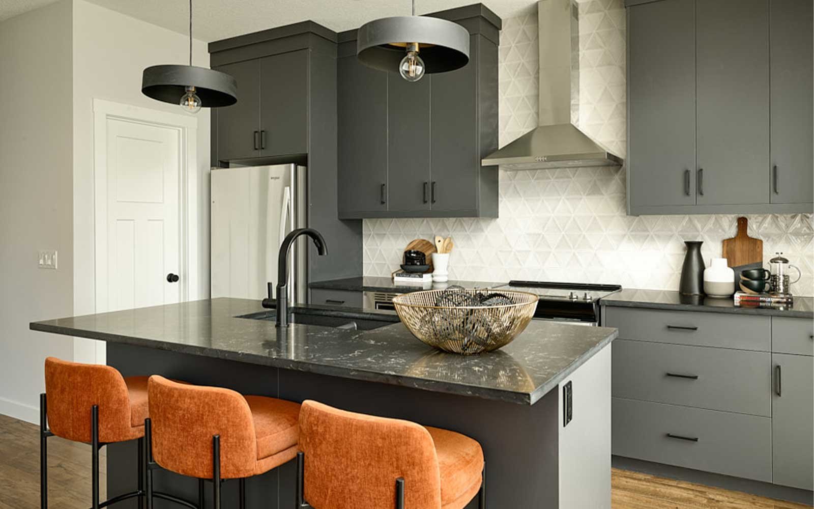 A photo of the kitchen in the Wicklow show home by Brookfield Residential