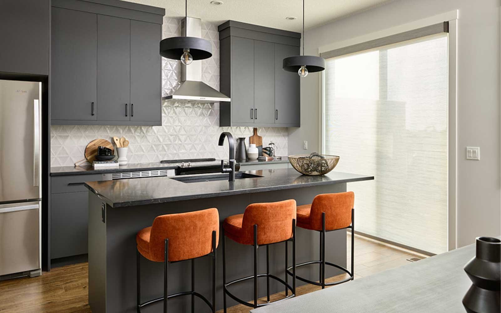 A photo of the kitchen in the Wicklow show home by Brookfield Residential