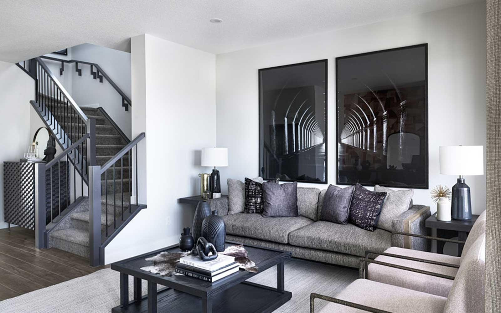 A photo of the living room in the Wicklow show home by Brookfield Residential