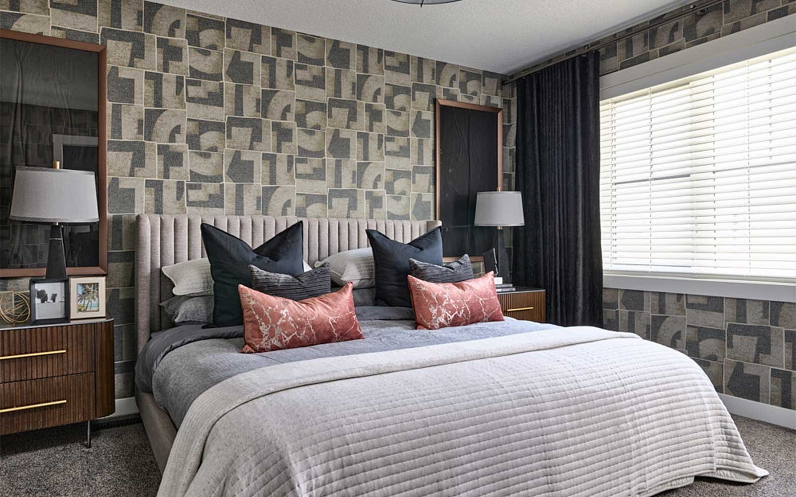 A photo of the primary bedroom in the Wicklow show home by Brookfield Residential