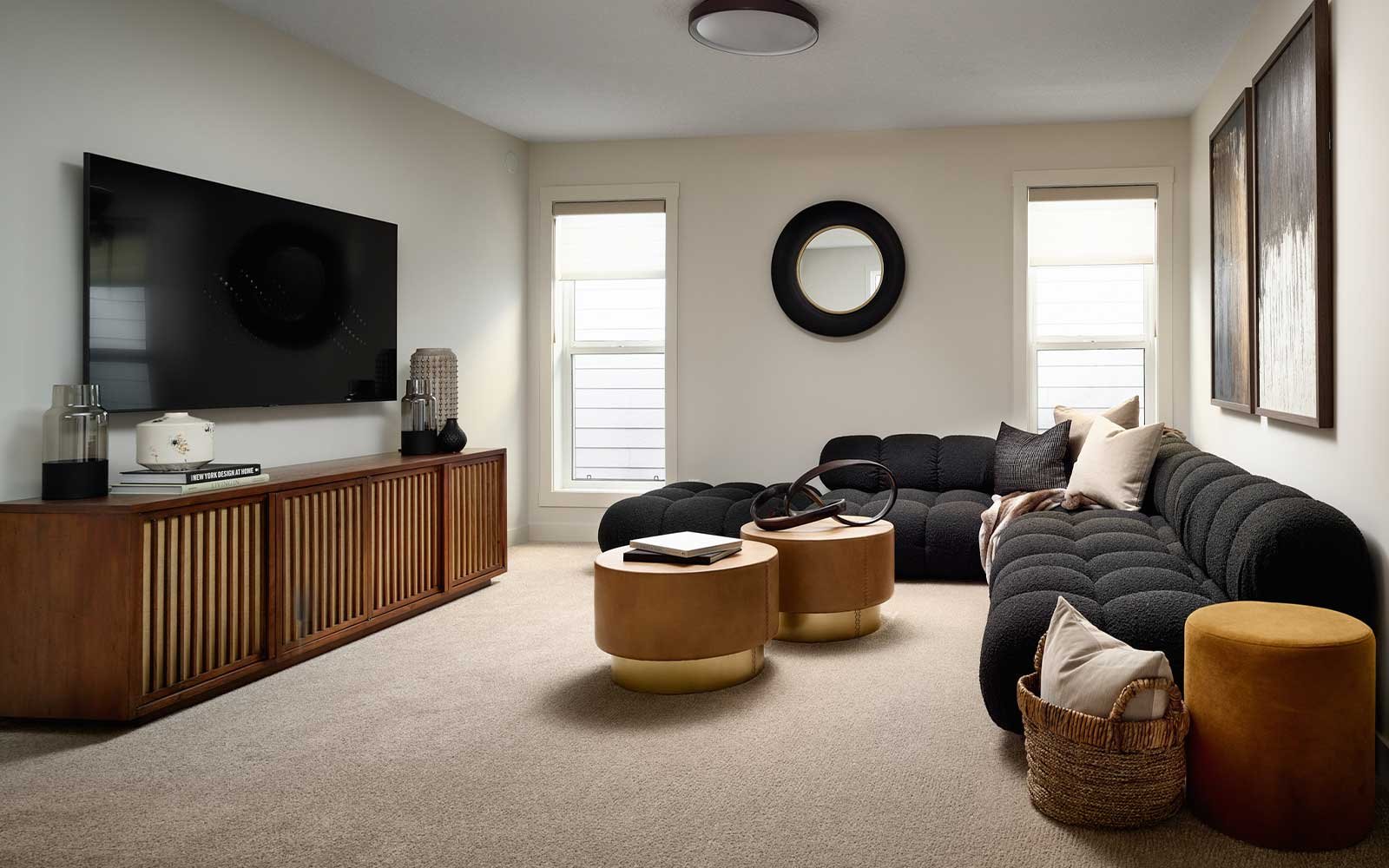 A photo of the bonus room of the Columbia 26 show home in Calgary by Brookfield Residential