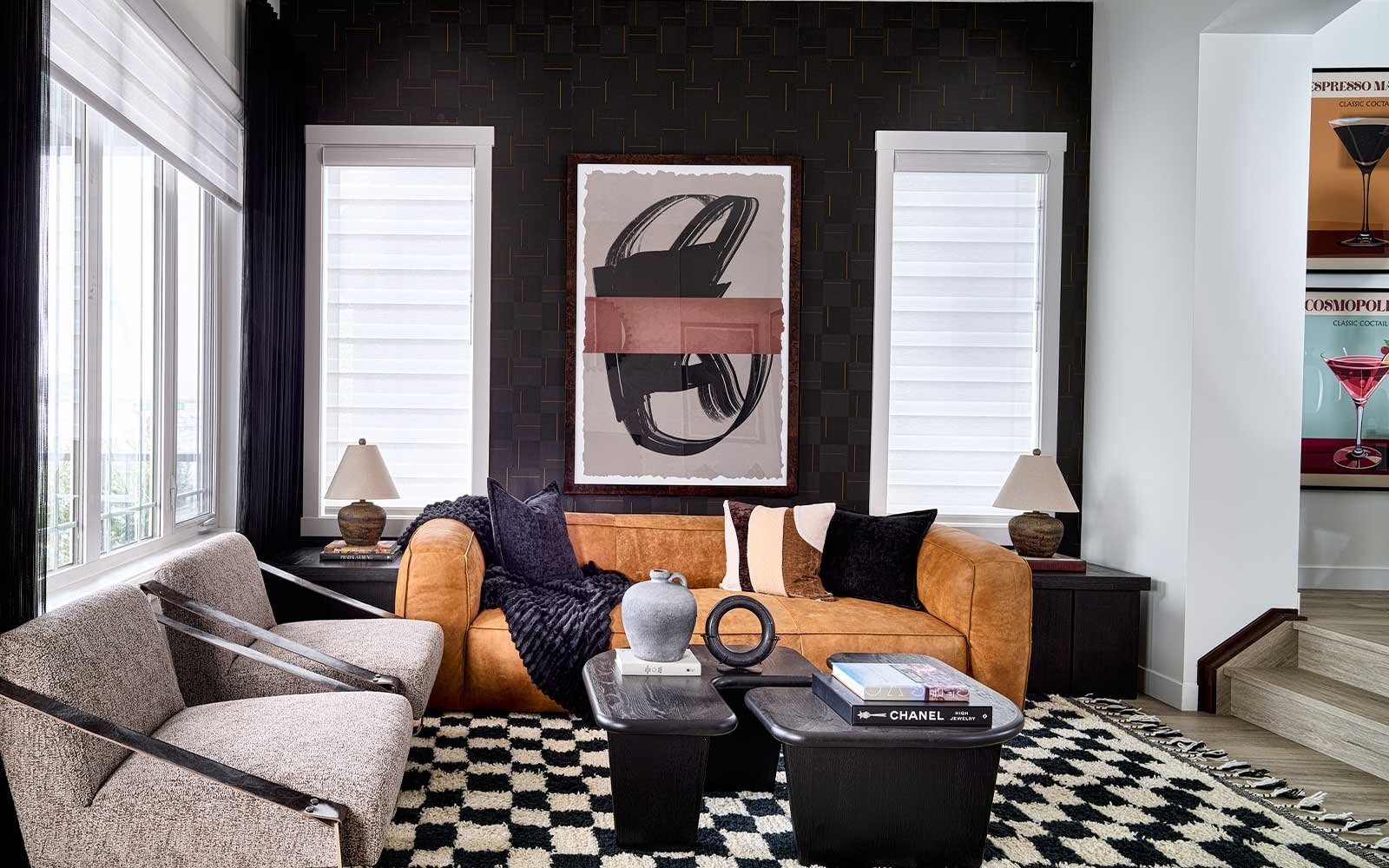 A photo of the great room of the Belvedere model by Brookfield Residential.