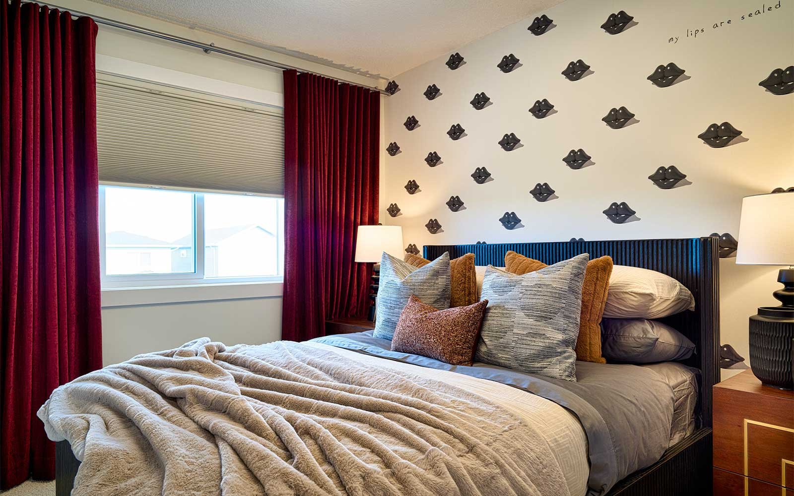 A photo of the secondary bedroom of the Belvedere model by Brookfield Residential.