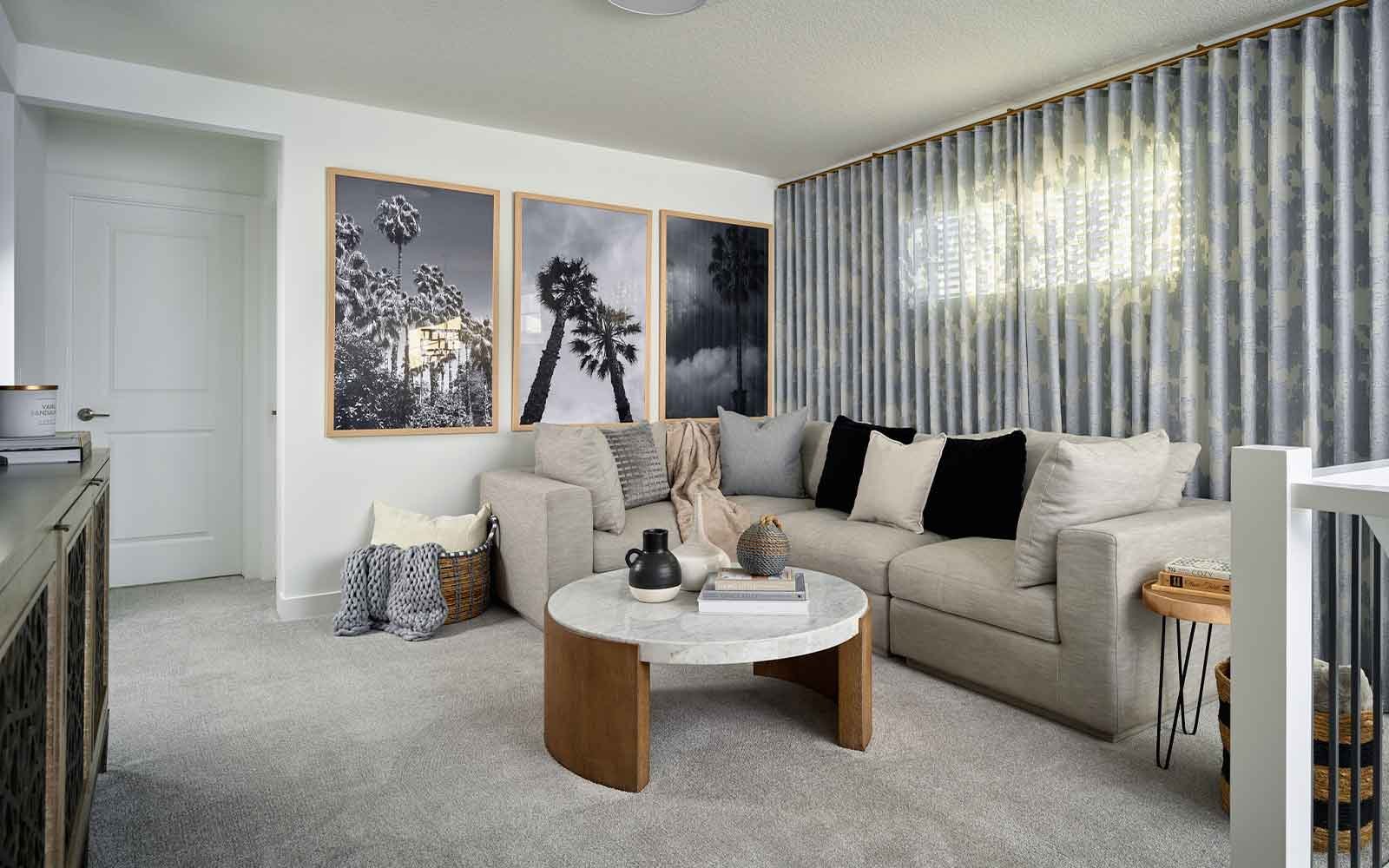 A photo of the bonus room of the Oxford show home by Brookfield Residential