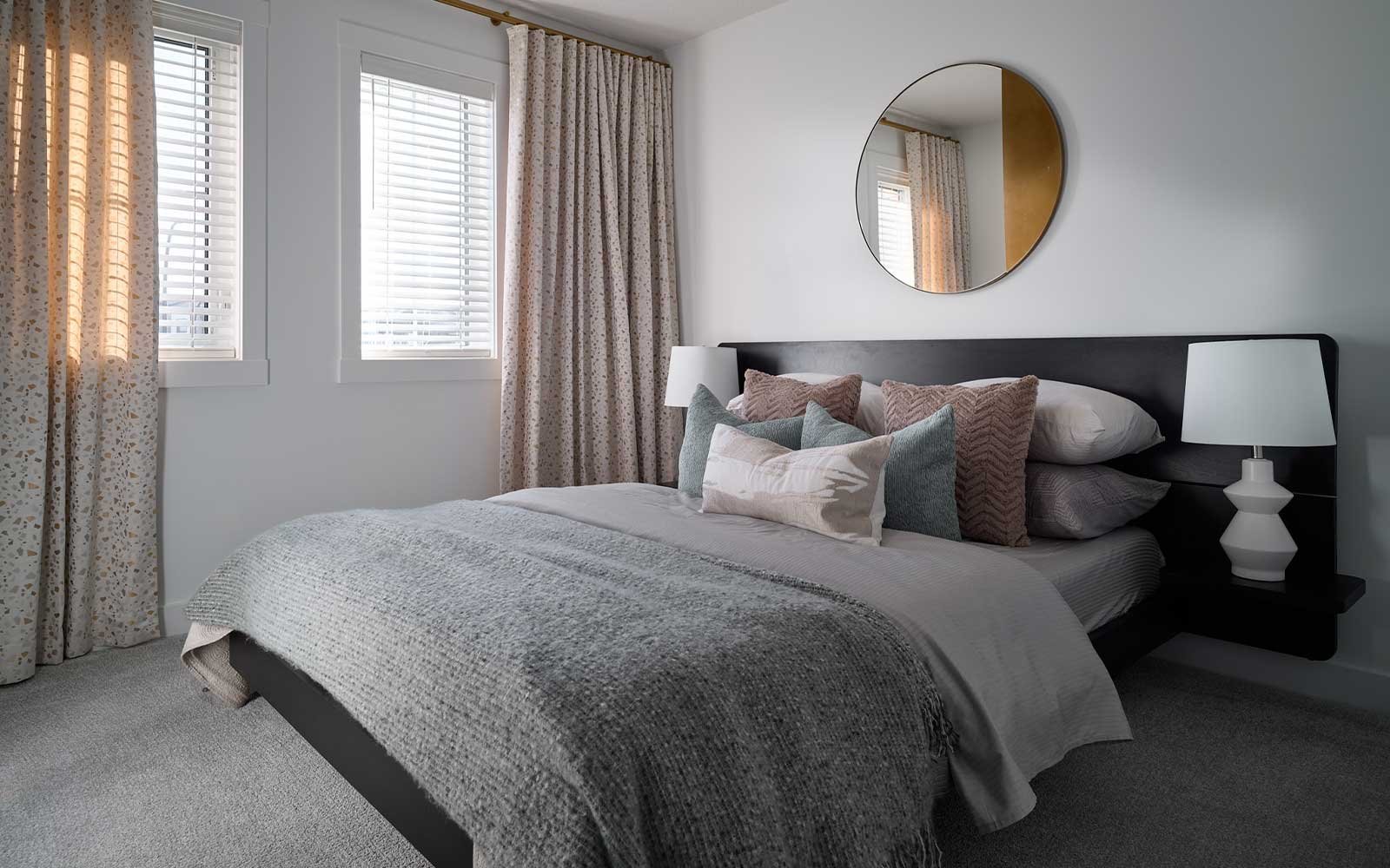 A photo of the secondary bedroom of the Oxford show home by Brookfield Residential