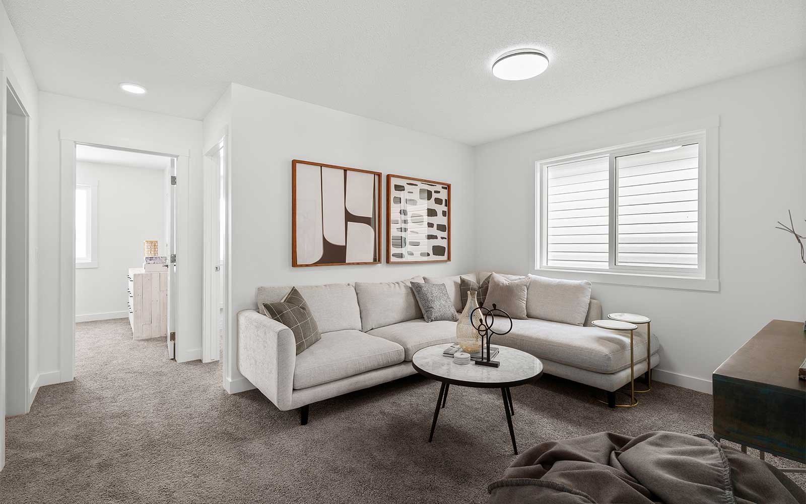 A photo of the bonus room of the Portland laned model by Brookfield Residential