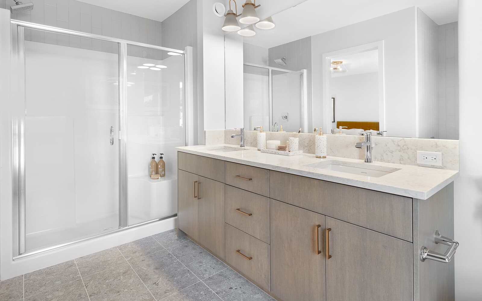 A bathroom in the Belvedere in Edgemont, Edmonton, Alberta.