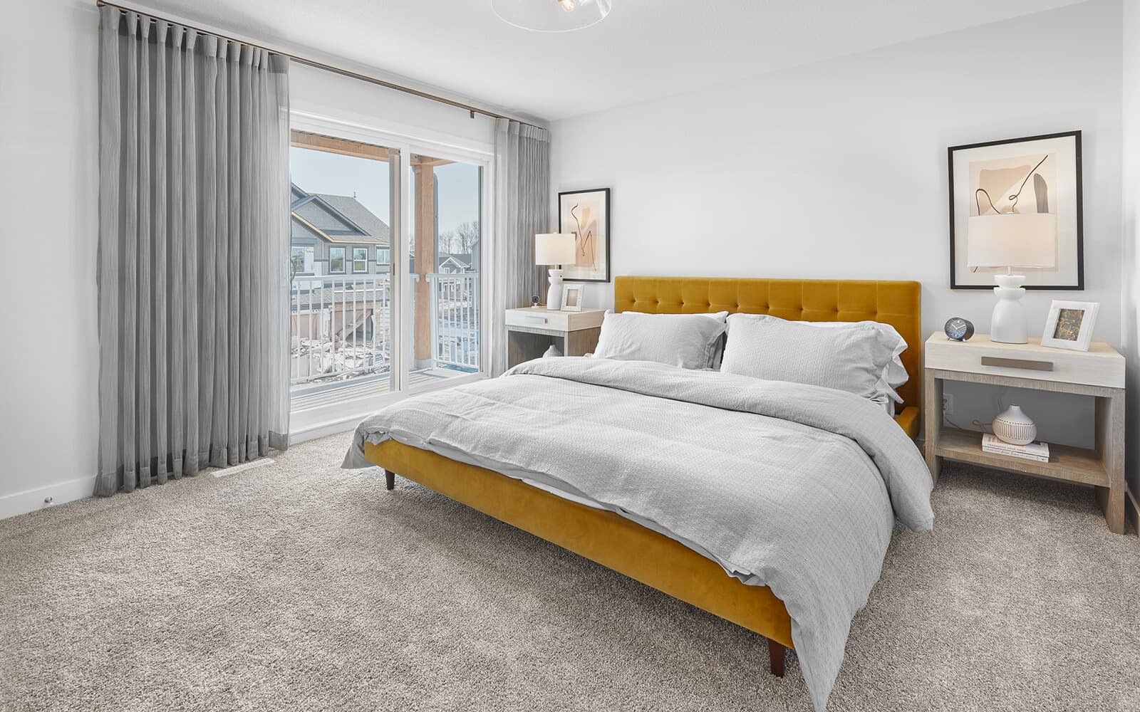 A bedroom in the Belvedere in Edgemont, Edmonton, Alberta.