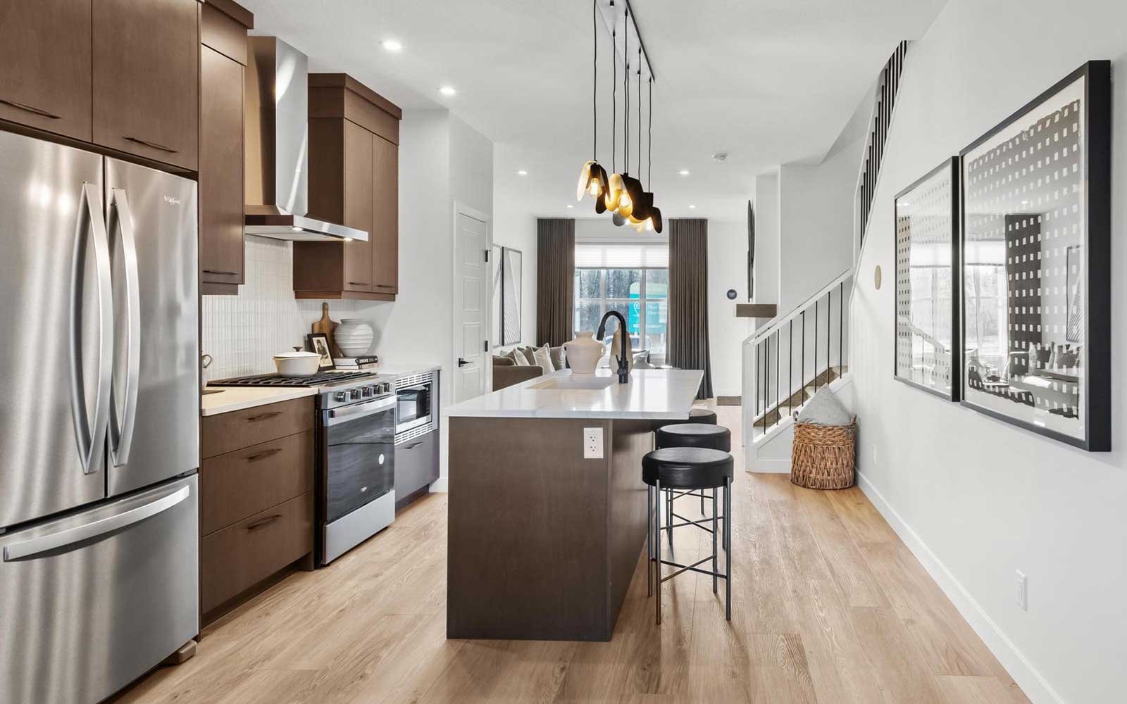 A photo of the kitchen of the Kendal laned model by Brookfield Residential