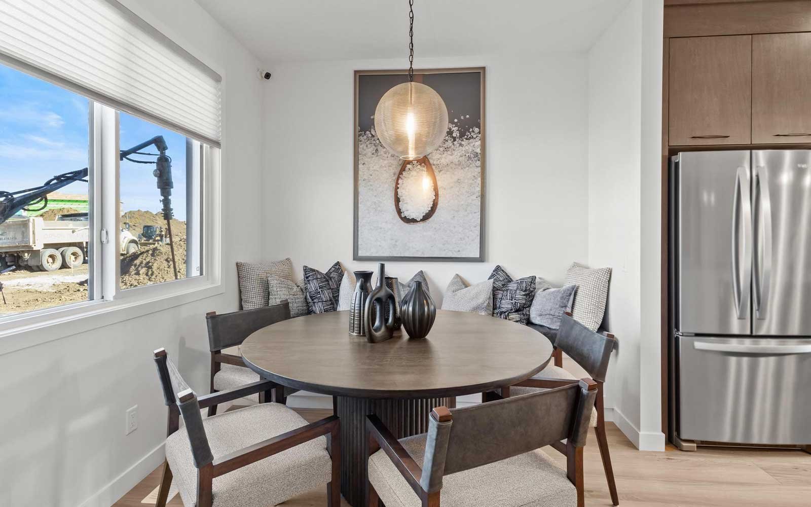 A photo of the dining area of the Kendal laned model by Brookfield Residential