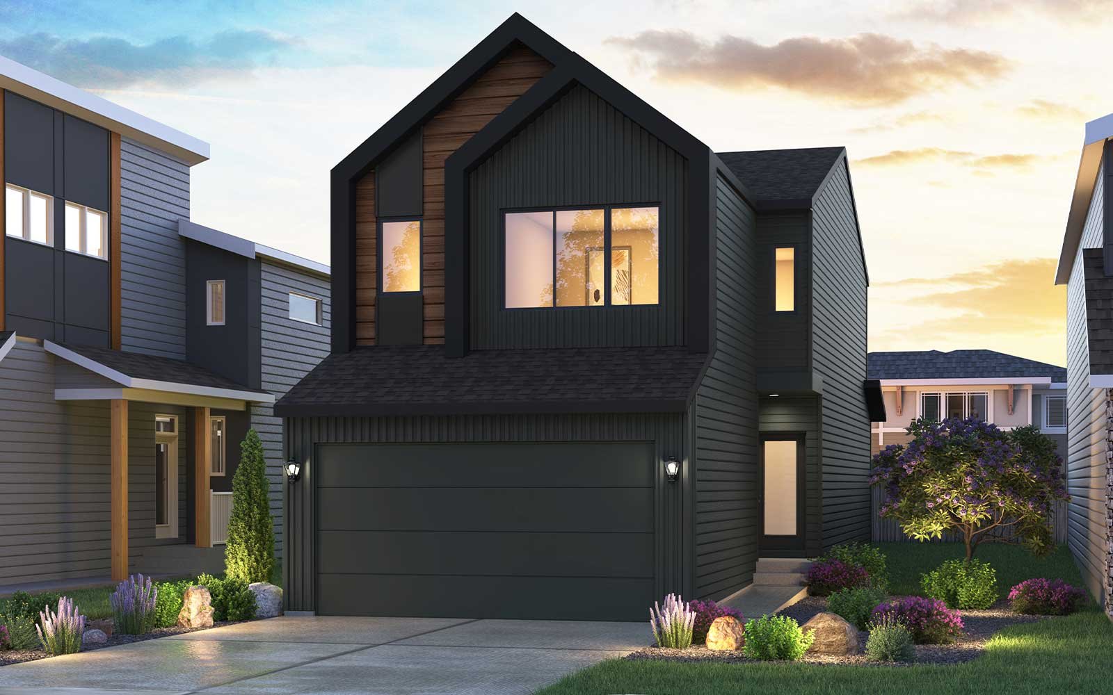 Cypress 22 - Scandi Exterior rendering of the Cyprress 22 Scandi style