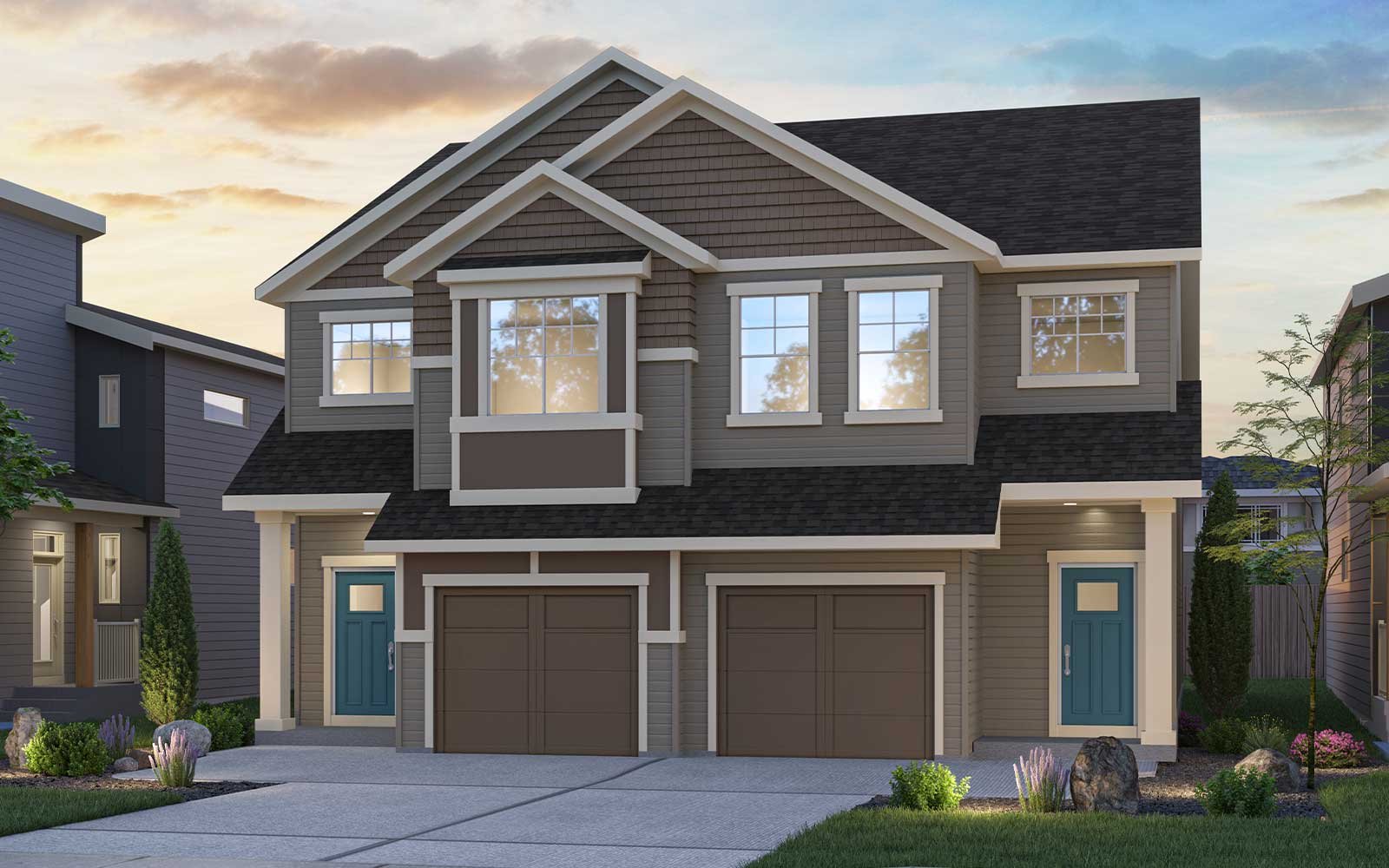 Exterior rendering of the Pembina Heritage style