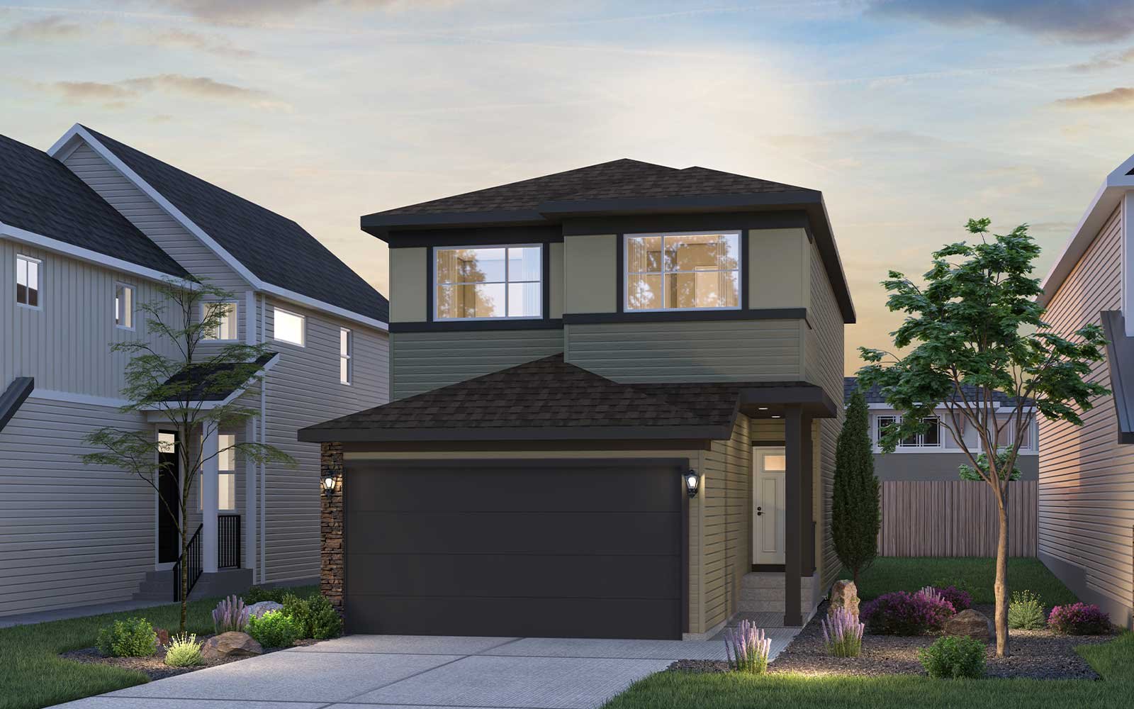 Rundle 22 - Prairie Exterior rendering of the Prairie style