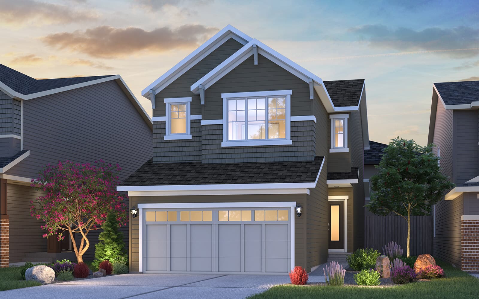 Heritage exterior rendering of the Cypress 22 in Edmonton by Brookfield Residential.