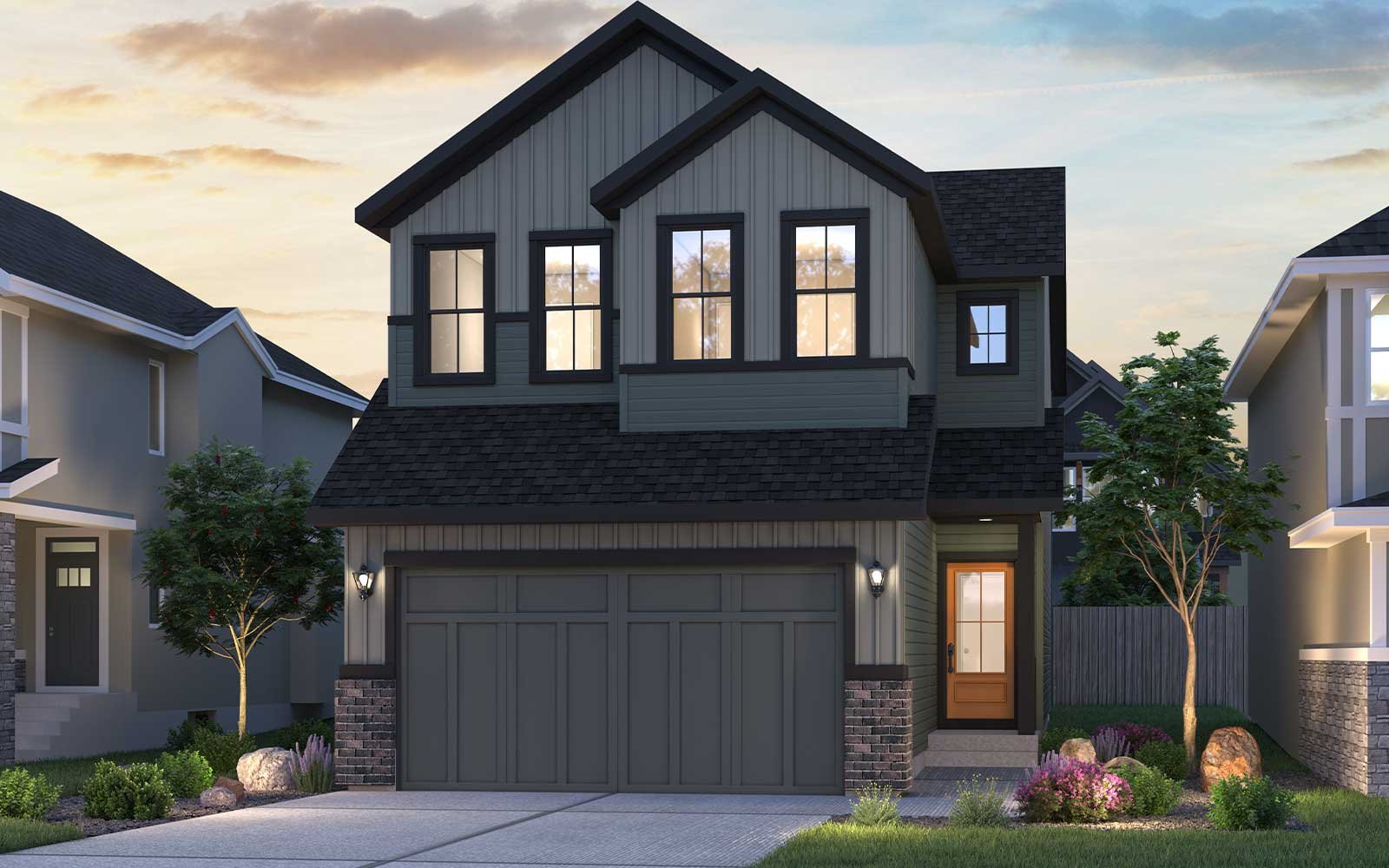 Robson 24 - Farmhouse Exterior rendering of the Robson 24 Heritage model