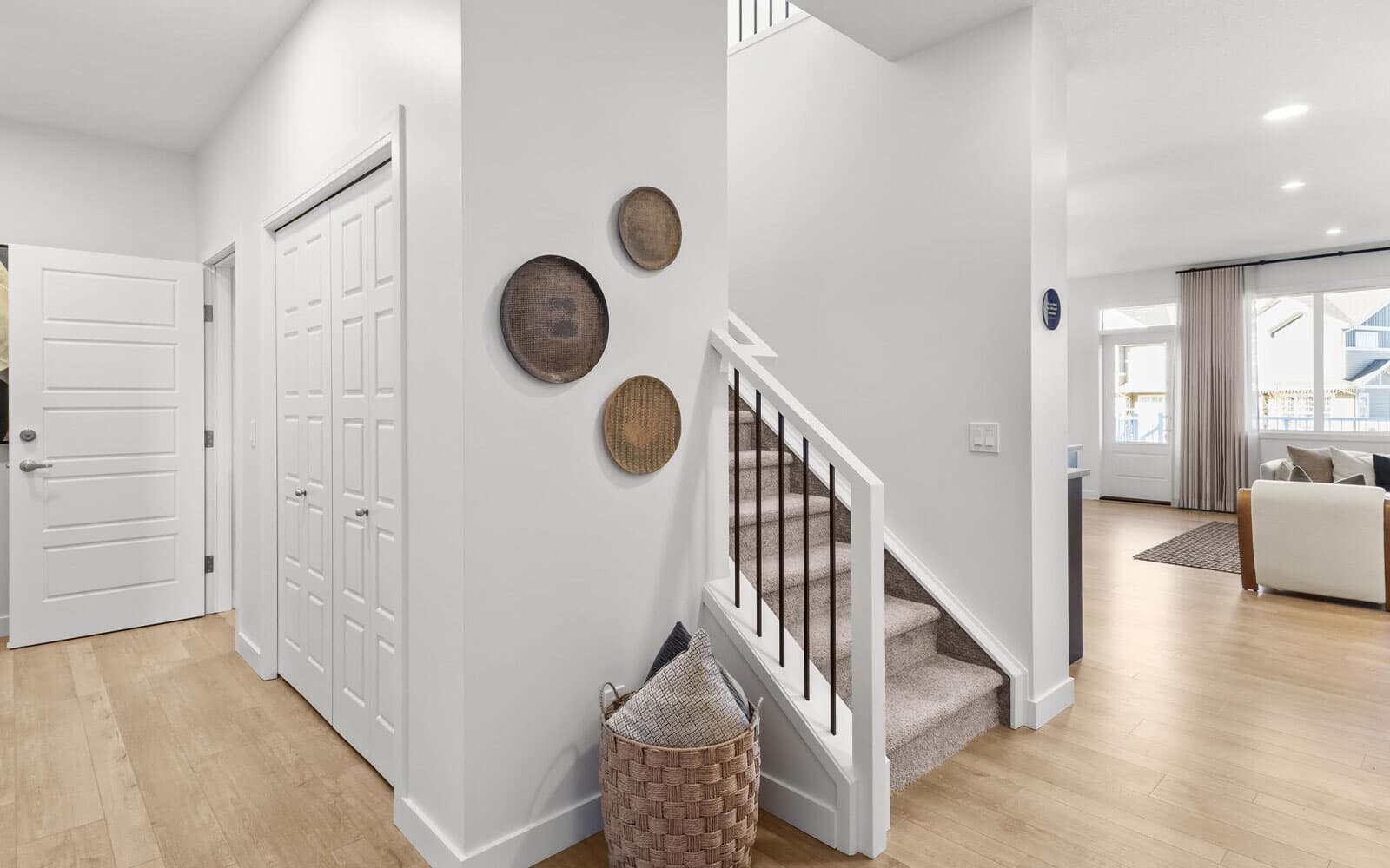 A photo of the foyer of the Sierra 24 model in Edmonton by Brookfield Residential