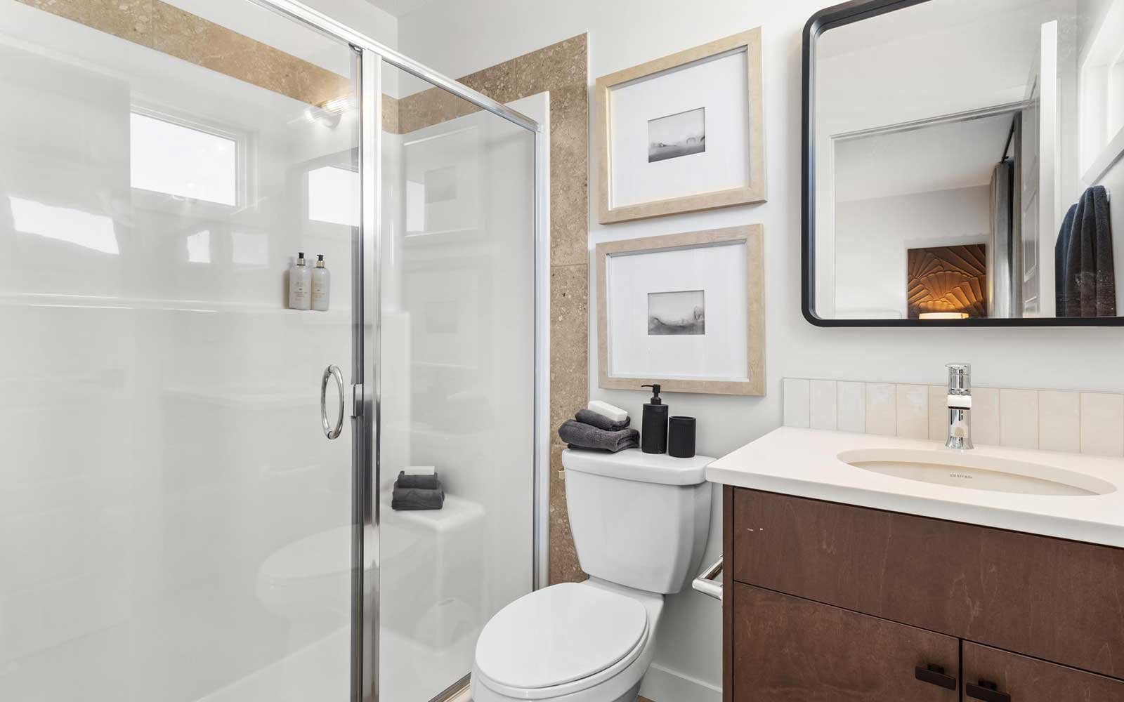 A photo of the ensuite of the Kendal laned model by Brookfield Residential