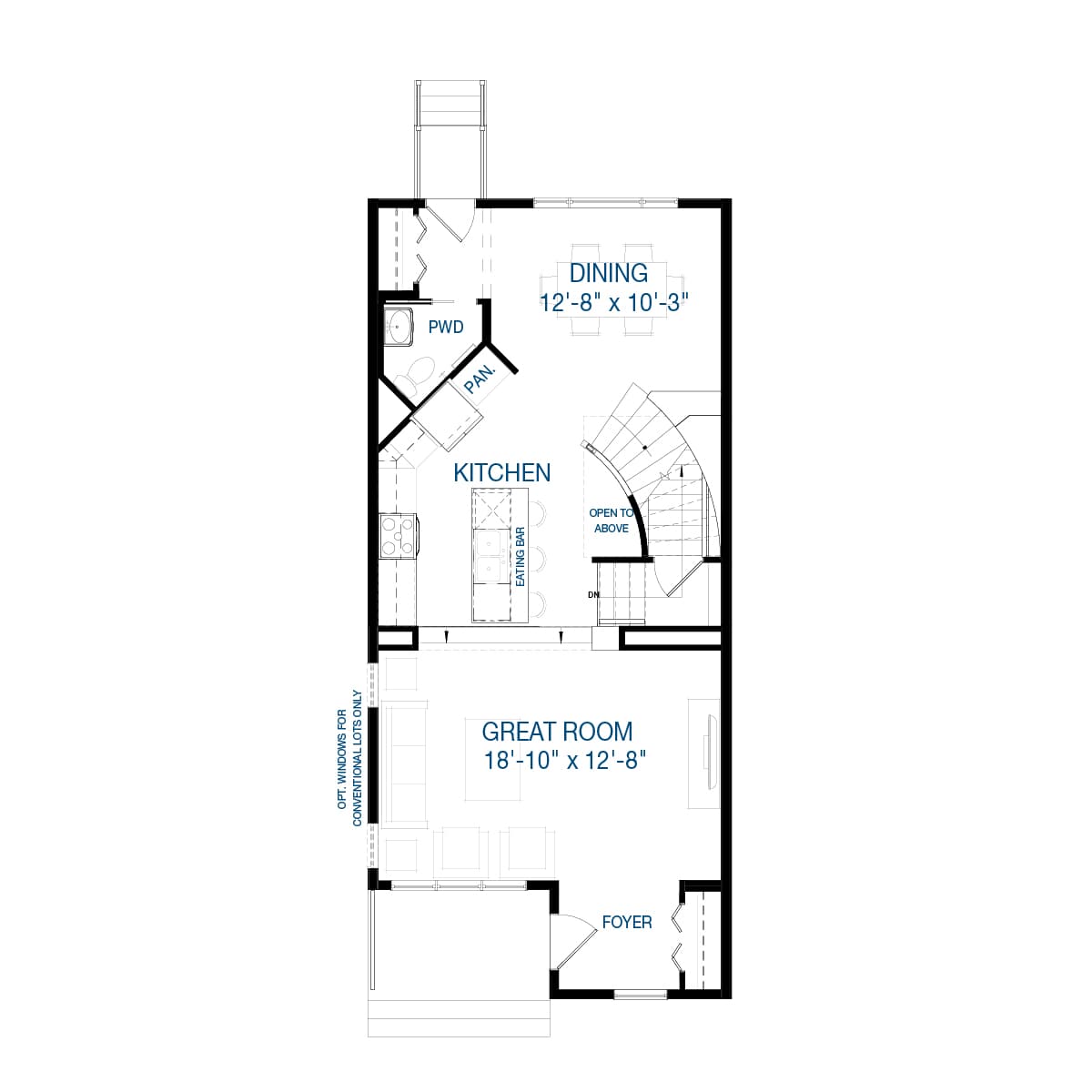 A floorplan in Belvedere