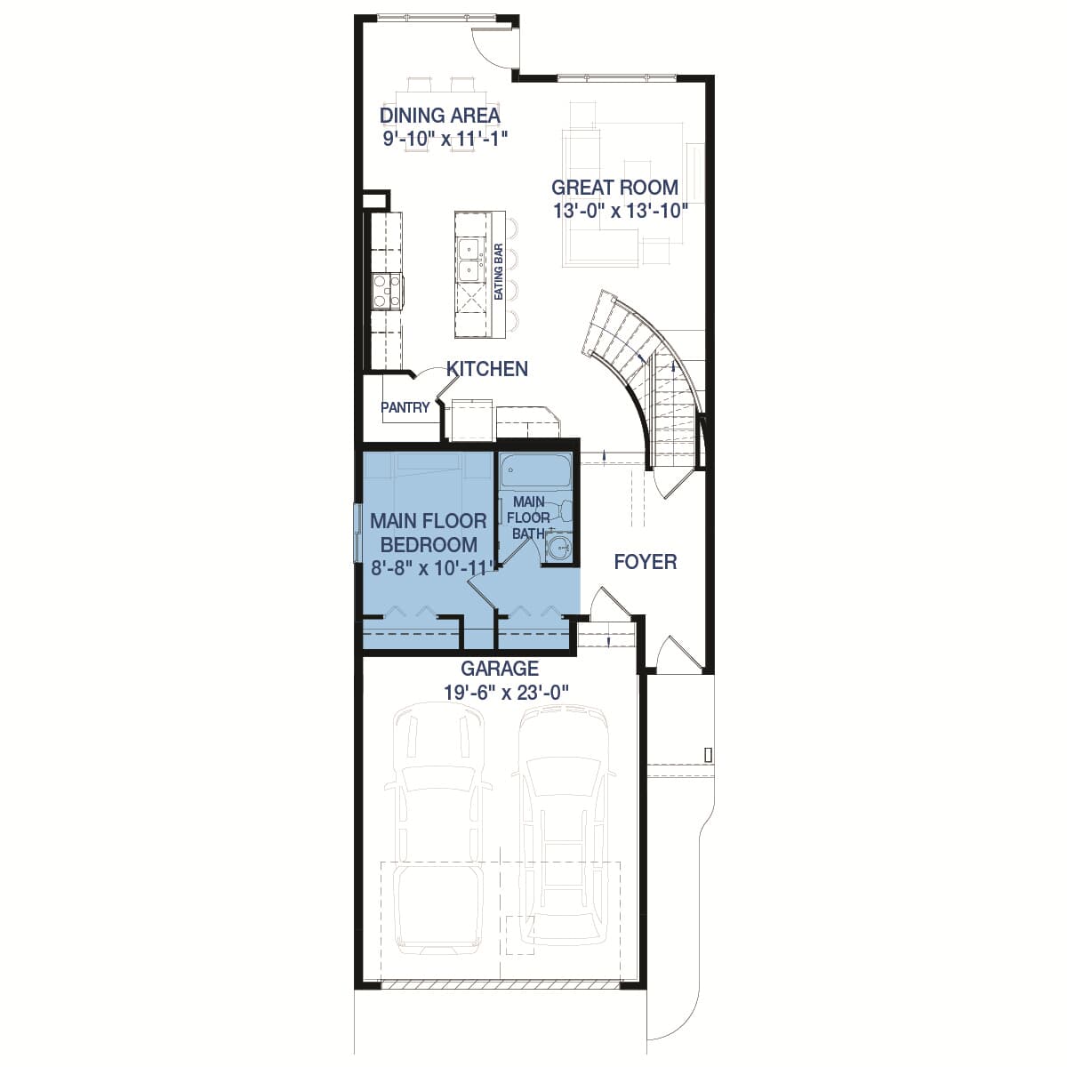 A floorplan in the Robson