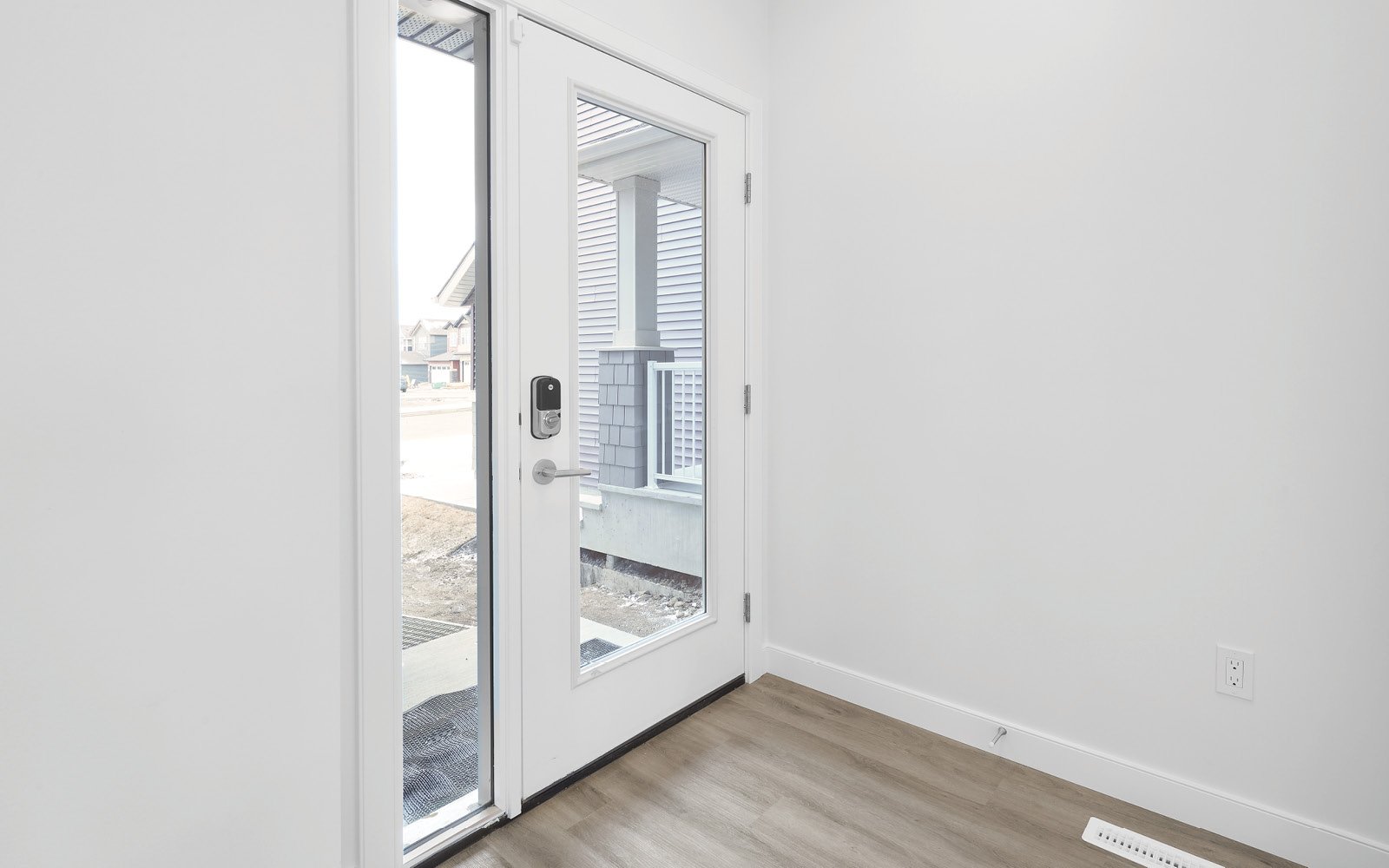 Front foyer in the Cypress feature home in Edmonton, Alberta by Brookfield Residential