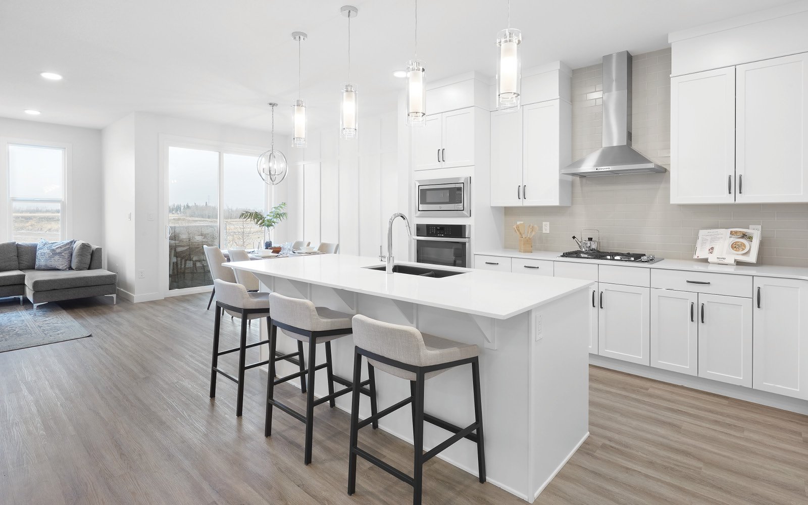 Kitchen in the Cypress feature home in Edmonton, Alberta by Brookfield Residential
